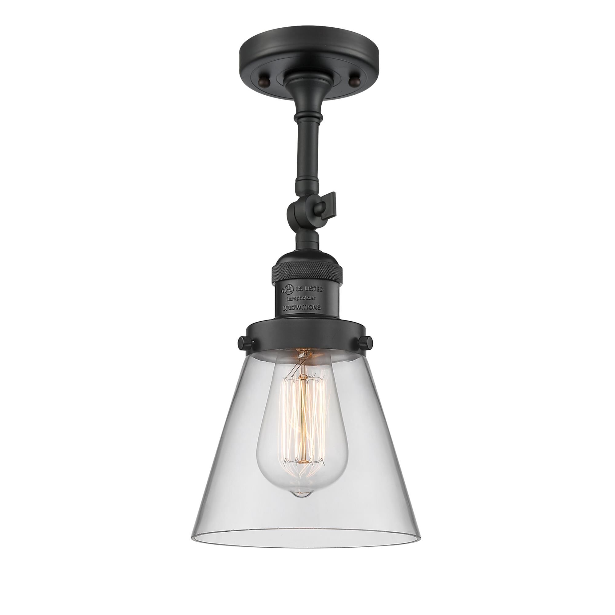 Shown in Matte Black finish and Clear glass and None accent