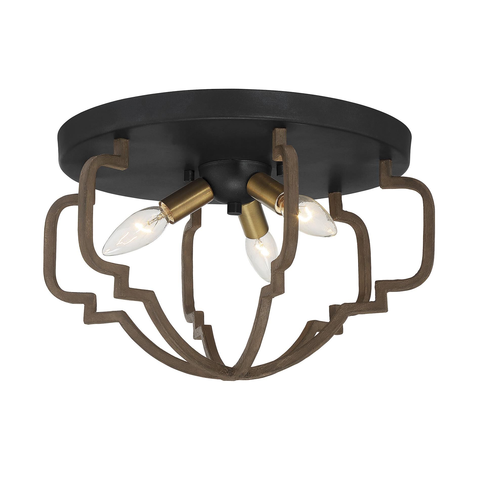 Westwood 15 Inch 3 Light Semi Flush Mount by Savoy House