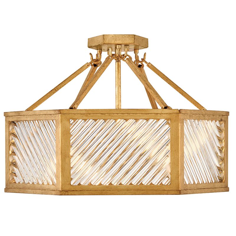 Sura 19 Inch 4 Light Semi Flush Mount by Hinkley