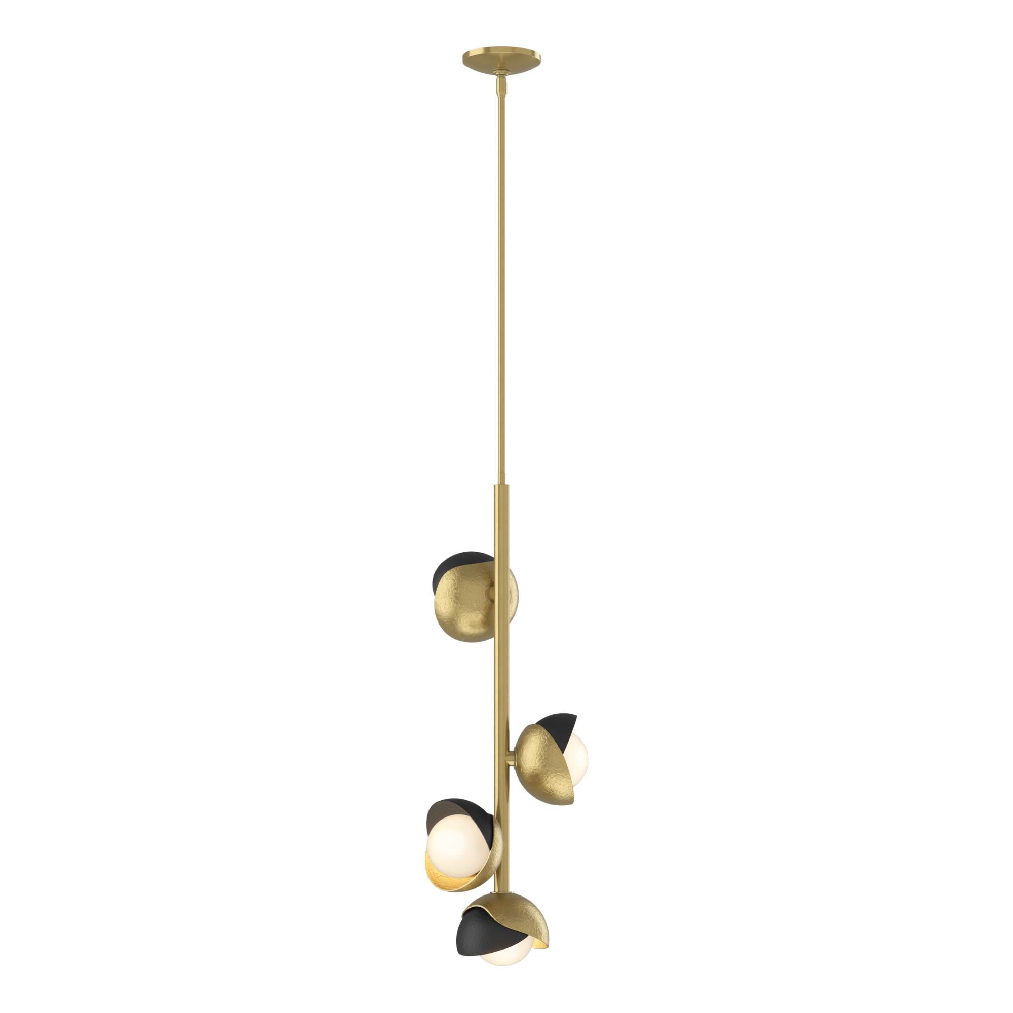 Shown in Modern Brass finish and Black accent