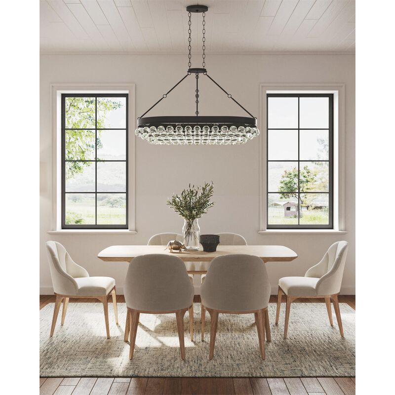 Balthazar 46 Inch 6 Light Semi Flush Mount by Currey & Company