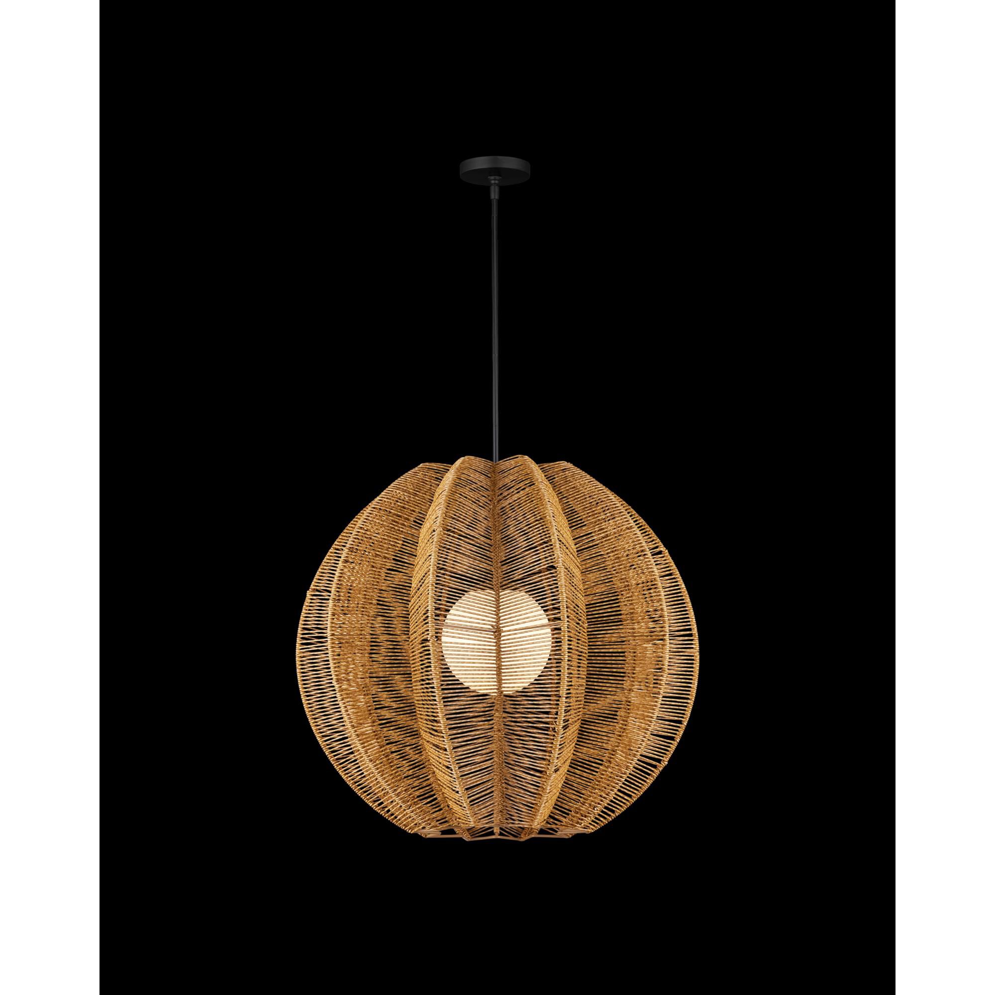 Barbary 33 Inch Outdoor Hanging Lantern by Currey and Company