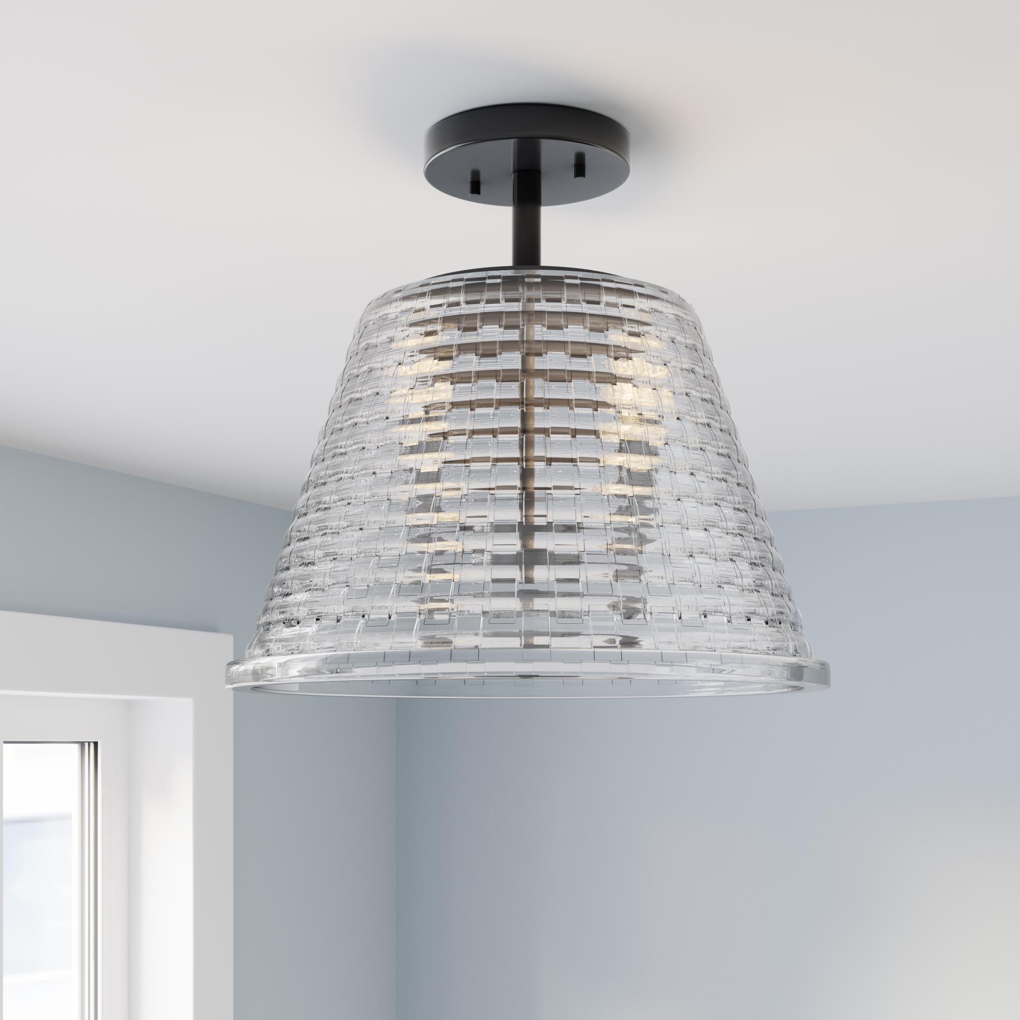 Saben 15 Inch Semi Flush Mount by Millenium Lighting