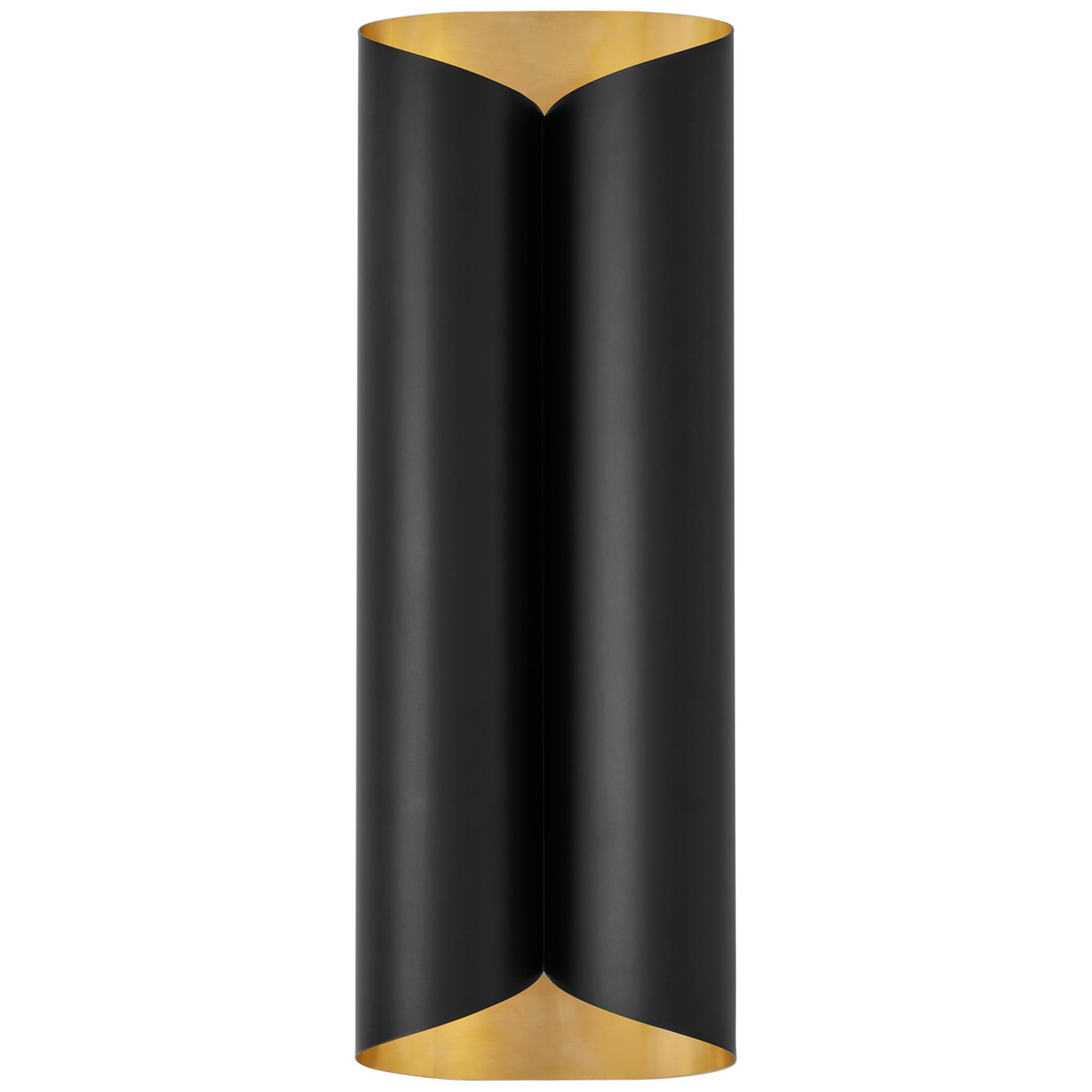 Shown in Black and Hand-Rubbed Antique Brass finish