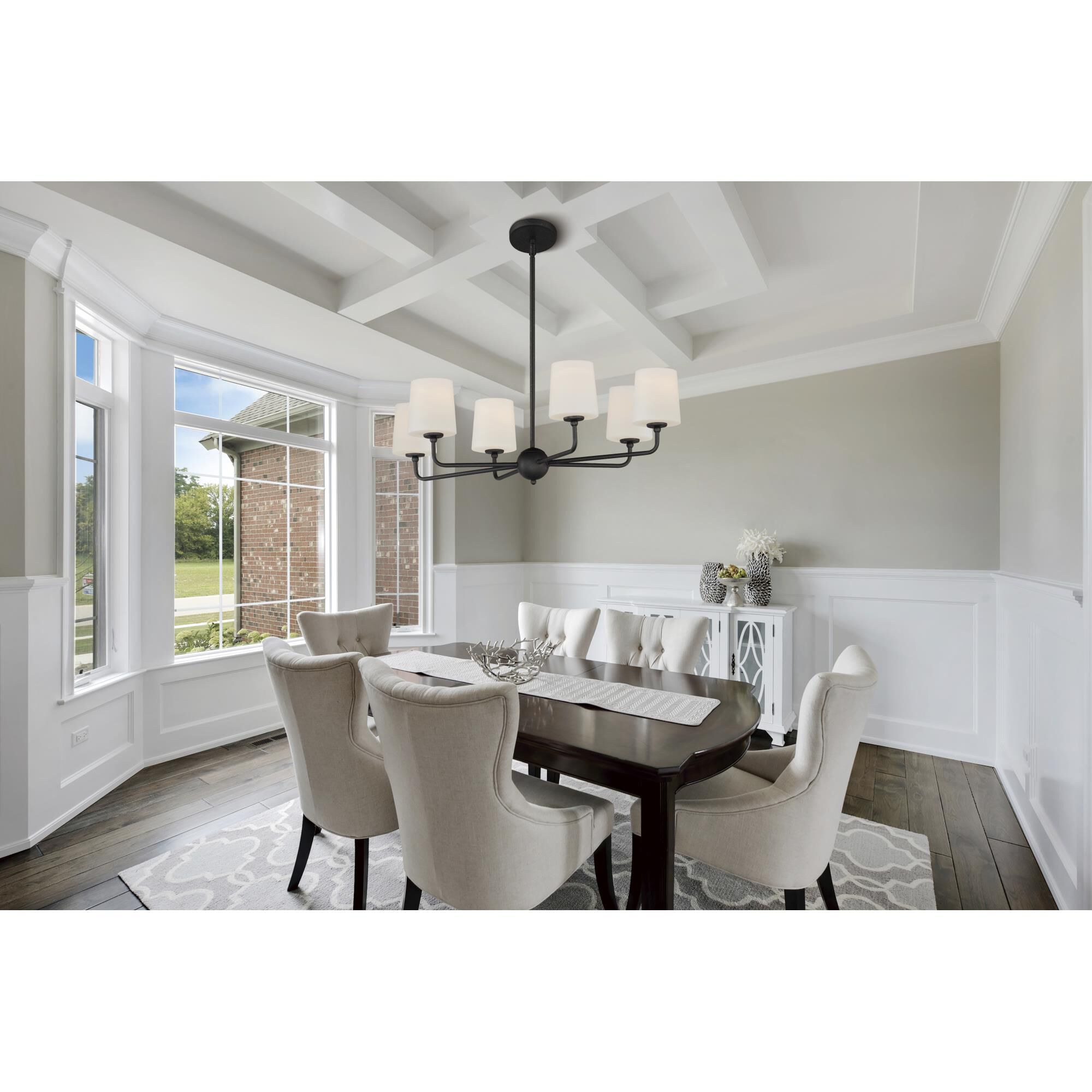 Shown in Anthracite finish and Satin White glass