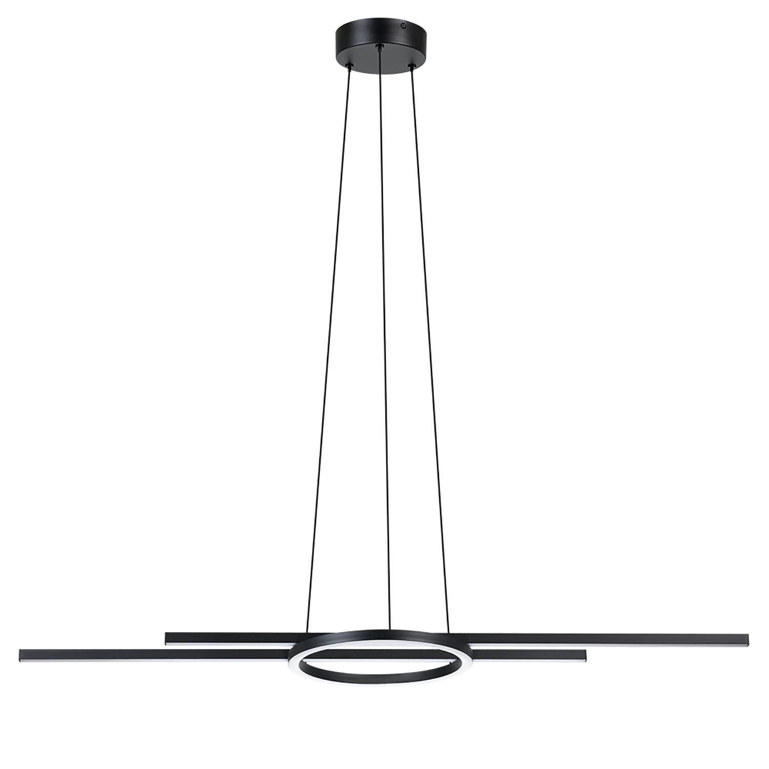 Zillerio 45 Inch 3 Light LED Linear Suspension Light by Eglo Lighting