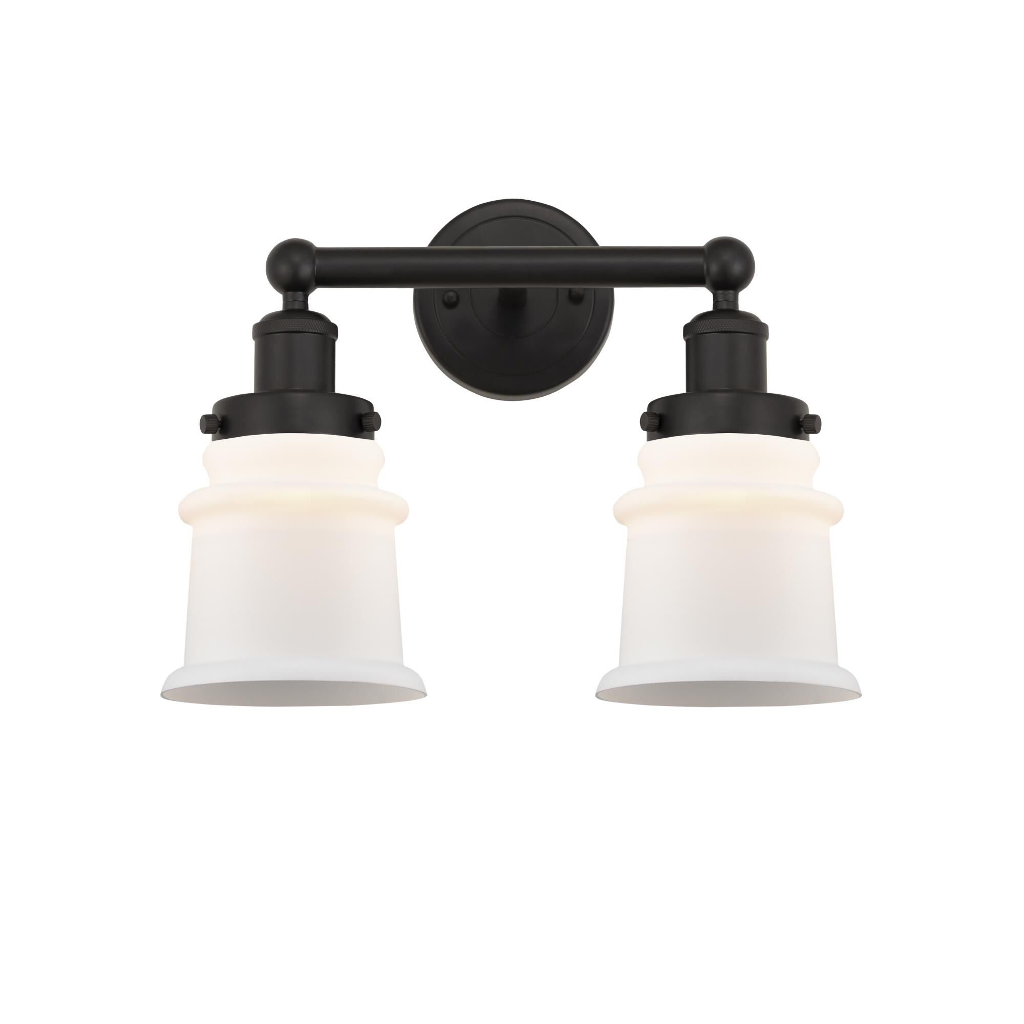 Shown in Oil Rubbed Bronze, Matte White finish and Matte White glass and Matte White Glass shade