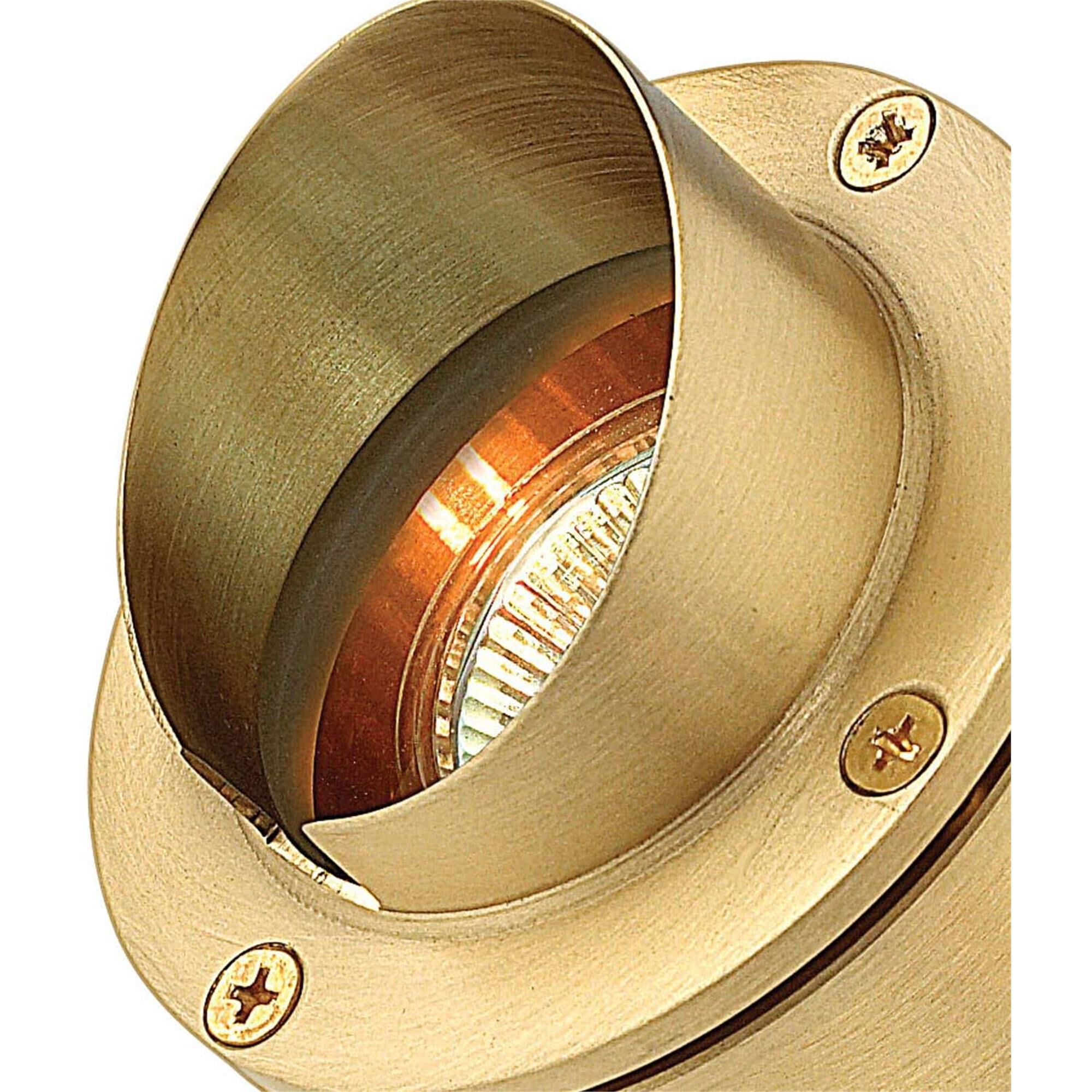 Shown in Brass finish and Clear Lens glass