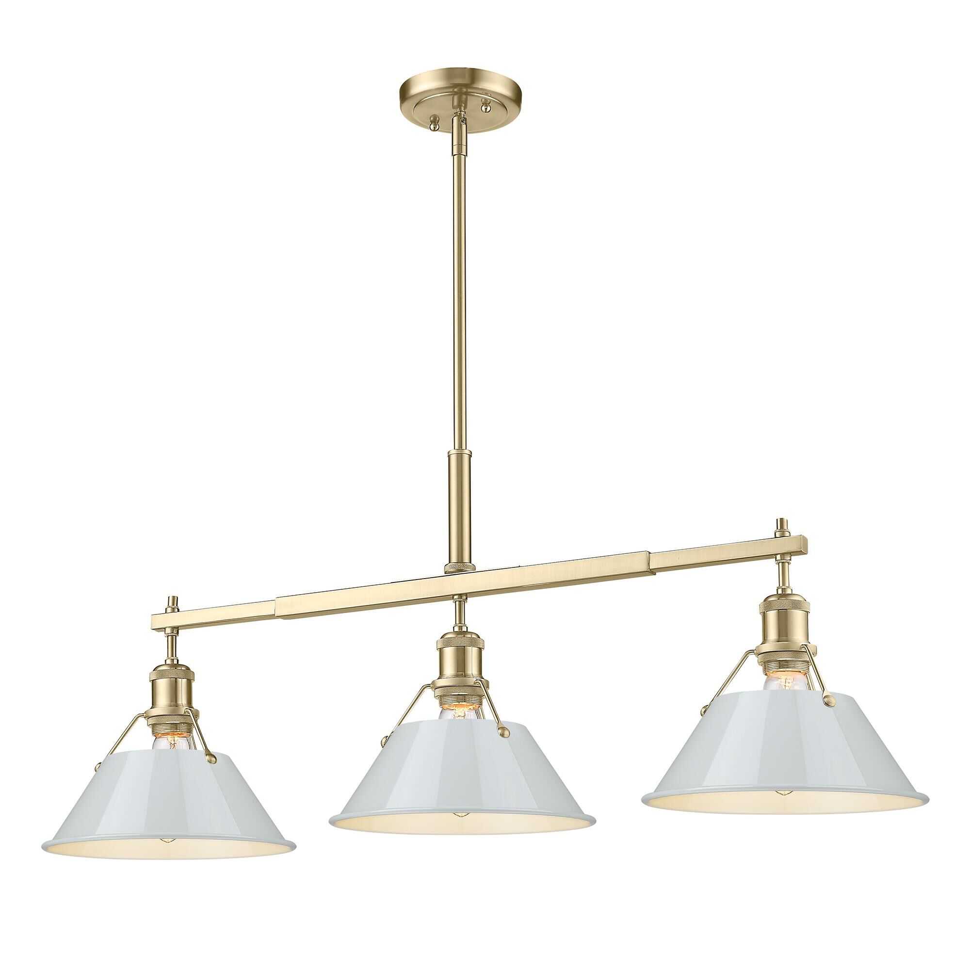 Orwell 36 Inch Linear Suspension Light by Golden Lighting