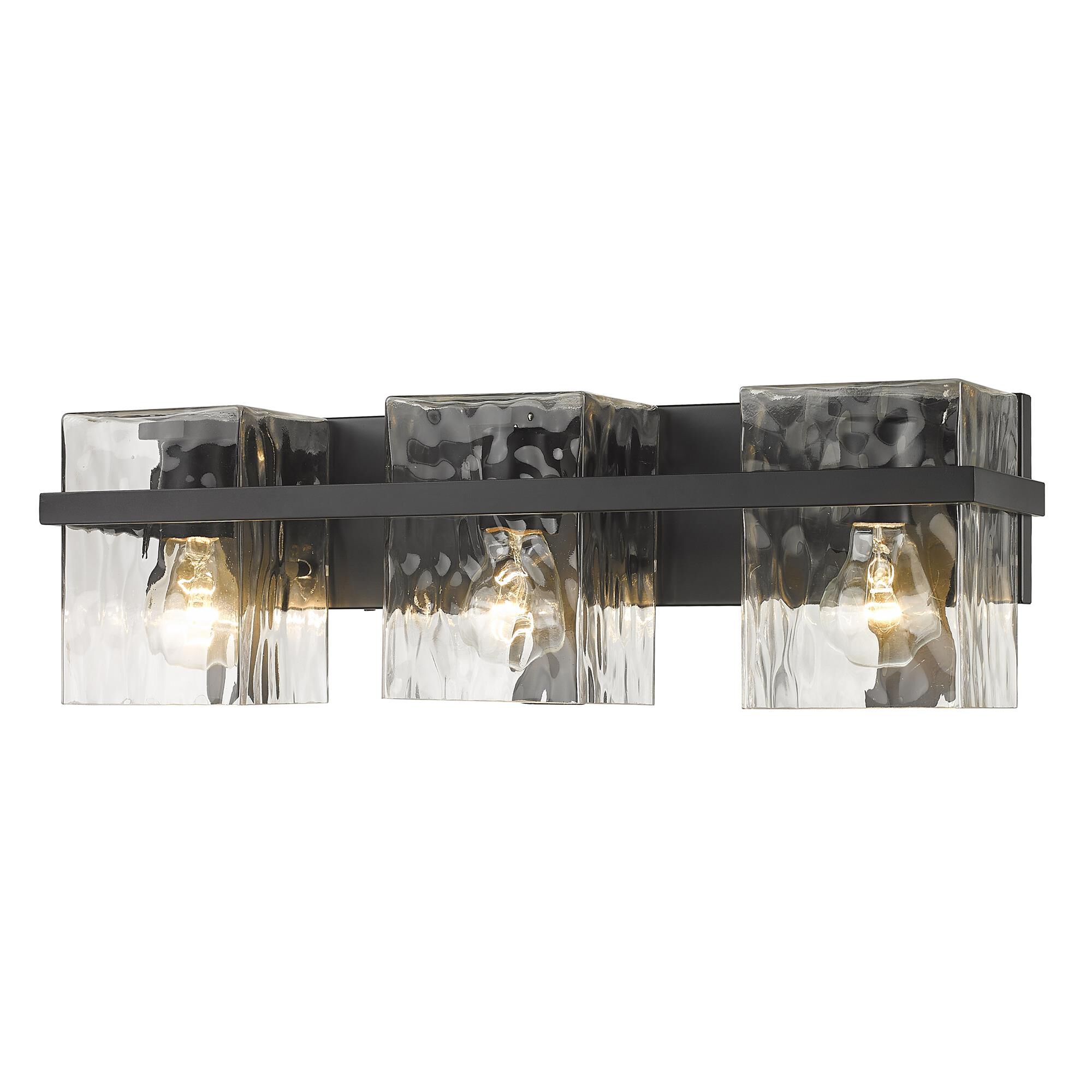Shown in Matte Black finish and Glass shade