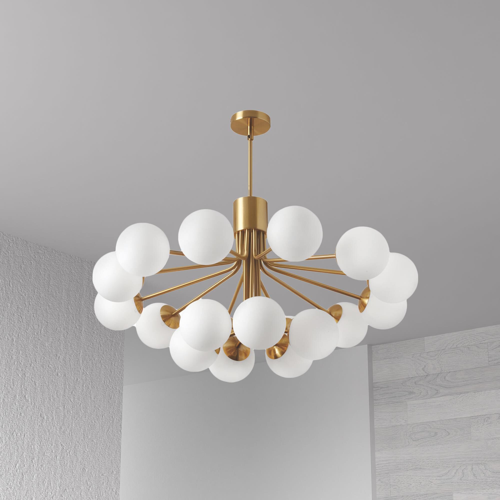 Amanda 36 Inch 18 Light Chandelier by Dainolite