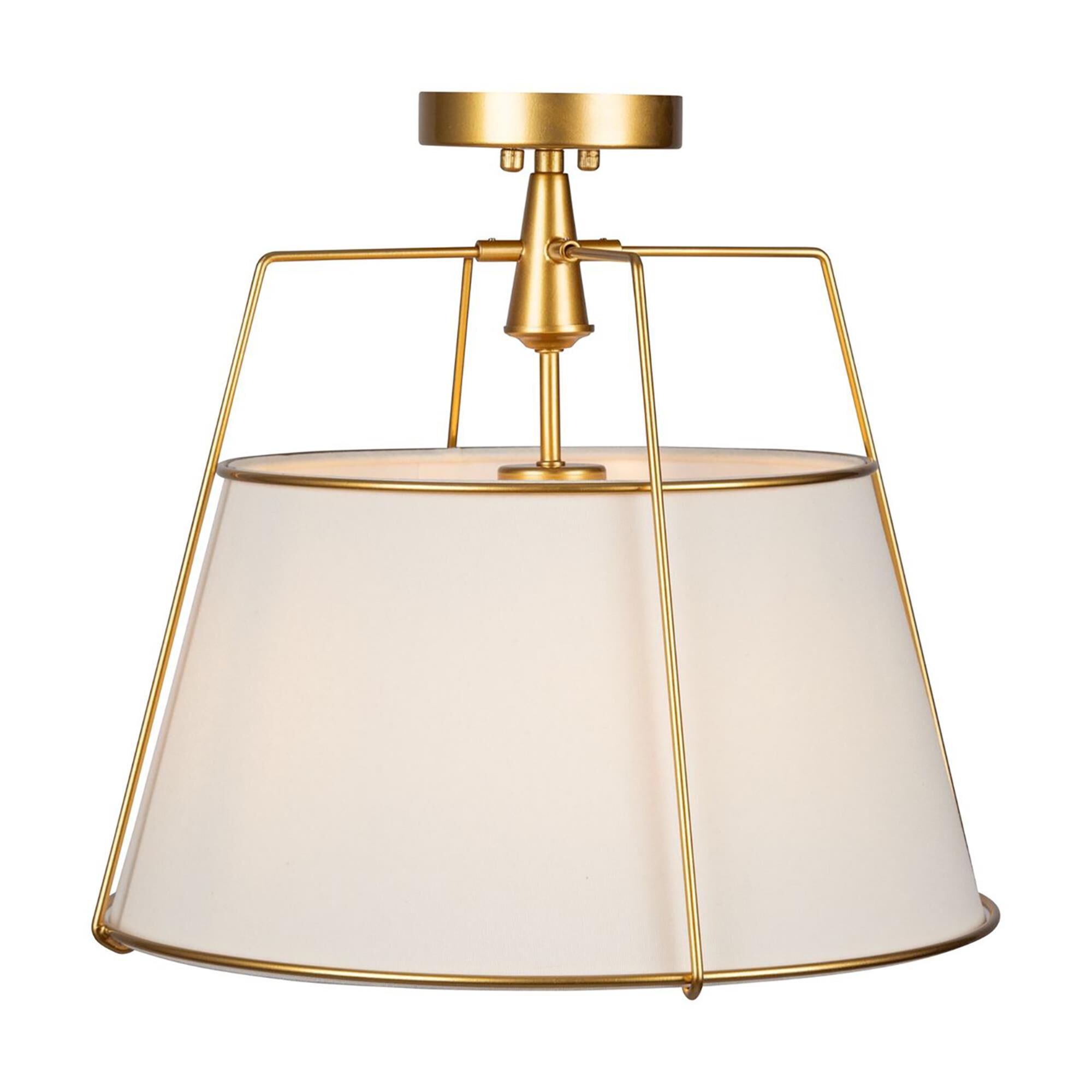 Steven Sabados (S&C) Pullman 17 Inch 3 Light Semi Flush Mount,
