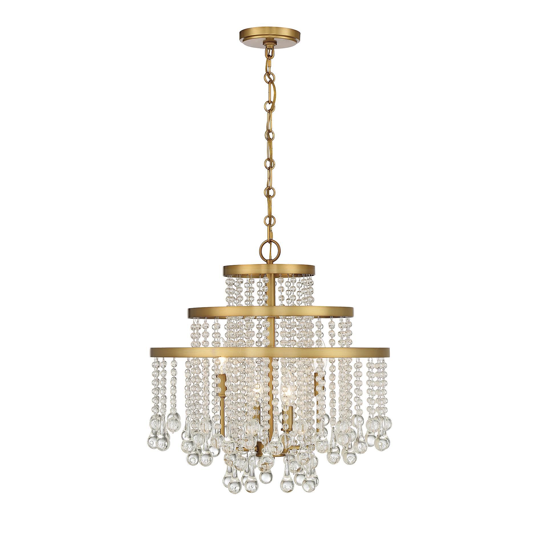 Luna 20 Inch 4 Light Mini Chandelier by Savoy House