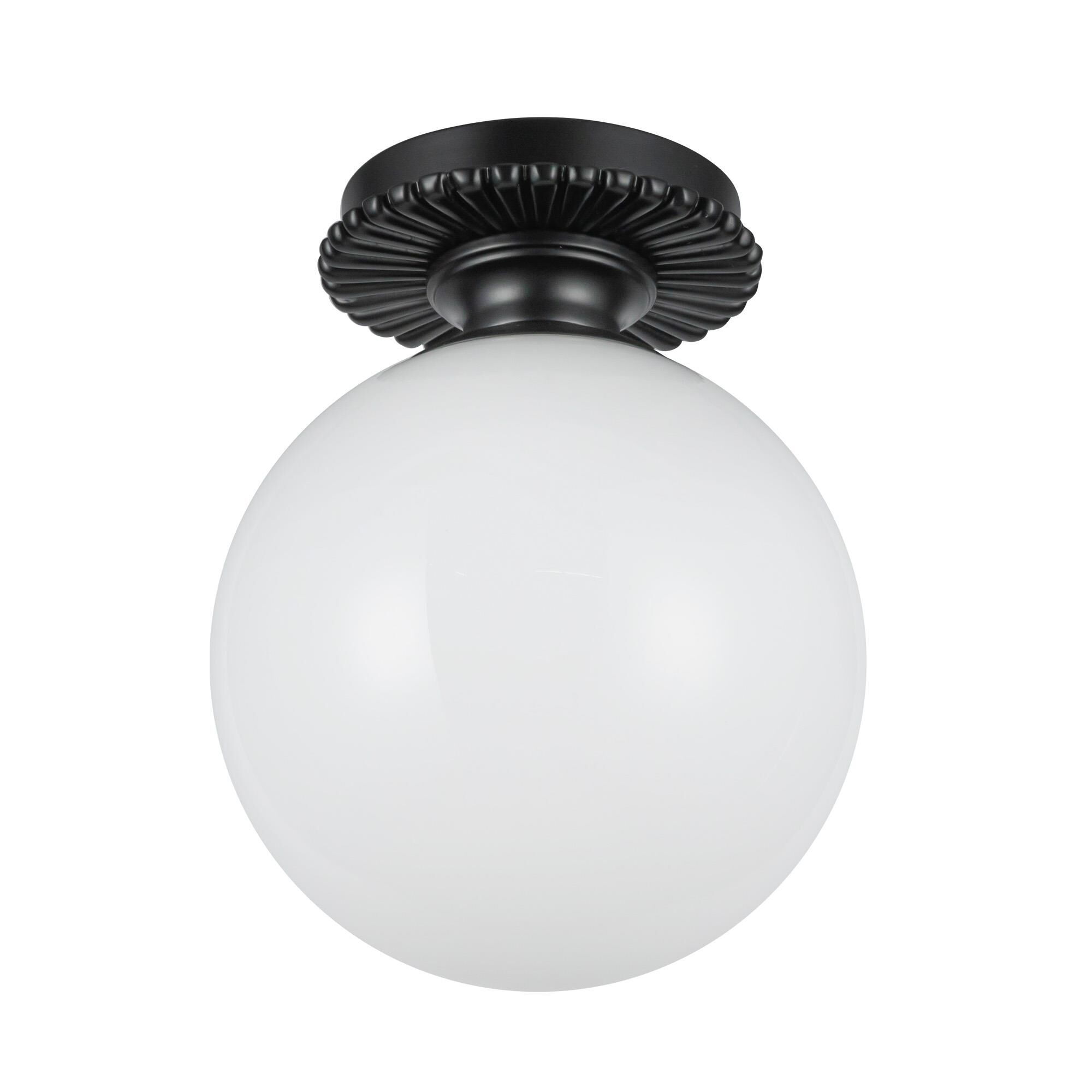 Shown in Matte Black finish and Glossy Opal glass