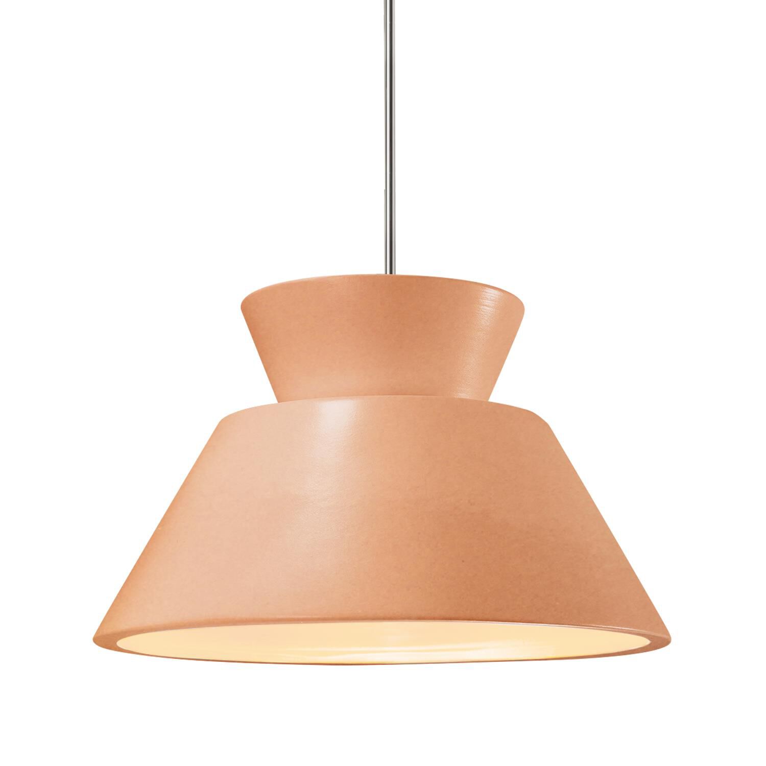 Shown in Polished Chrome finish and Gloss Blush shade