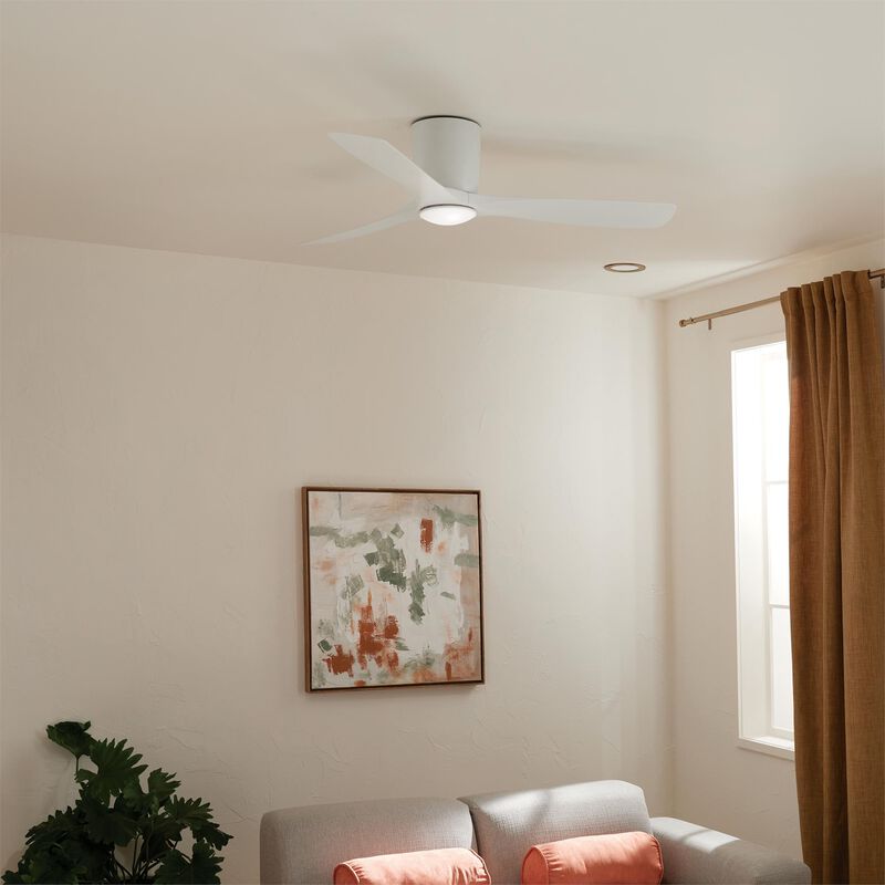 Volos 54 Inch Flush Mount Fan with Light Kit by Kichler