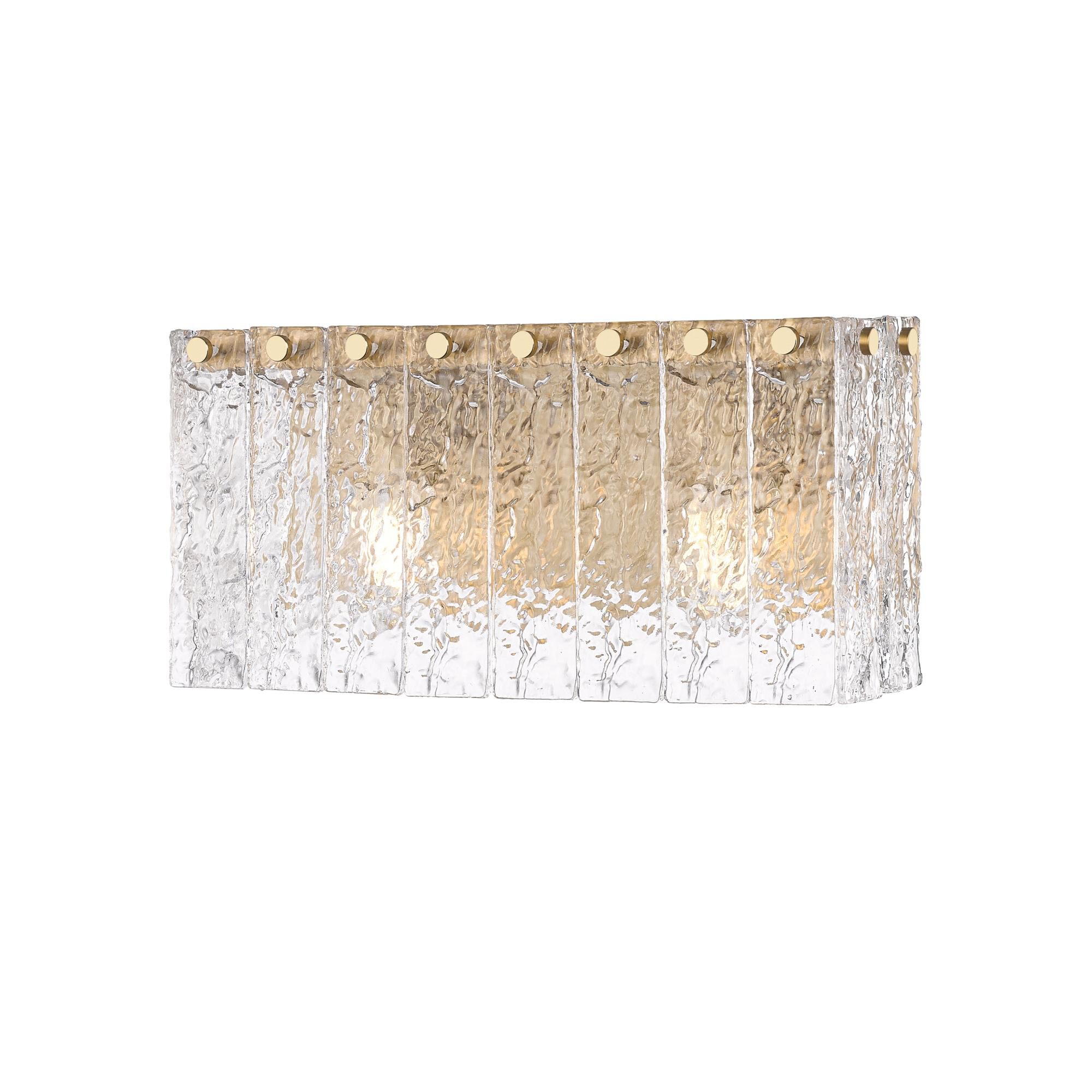 Shown in Modern Gold finish and Clear glass and Clear shade