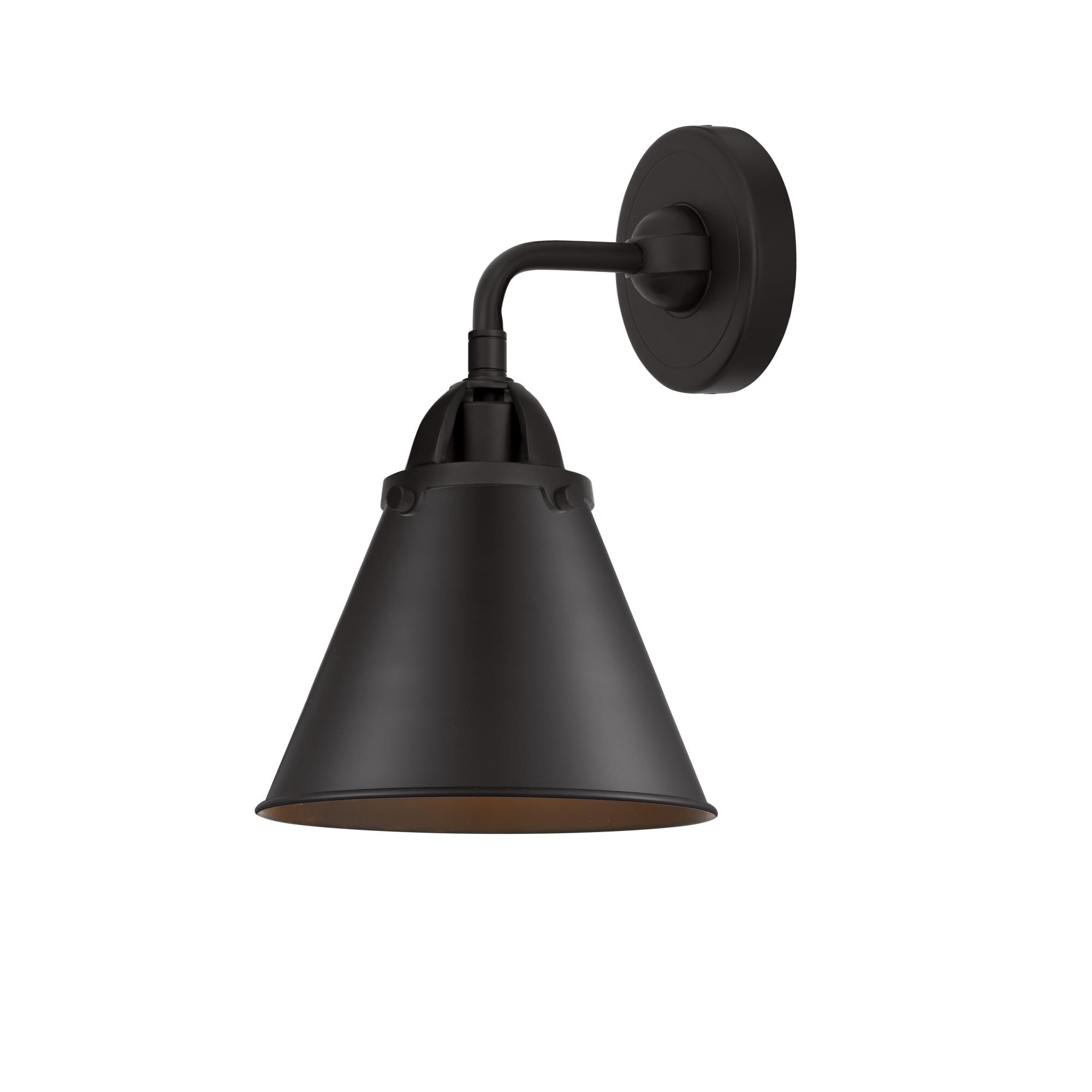 Shown in Matte Black finish and No Glass glass and Matte Black Appalachian shade
