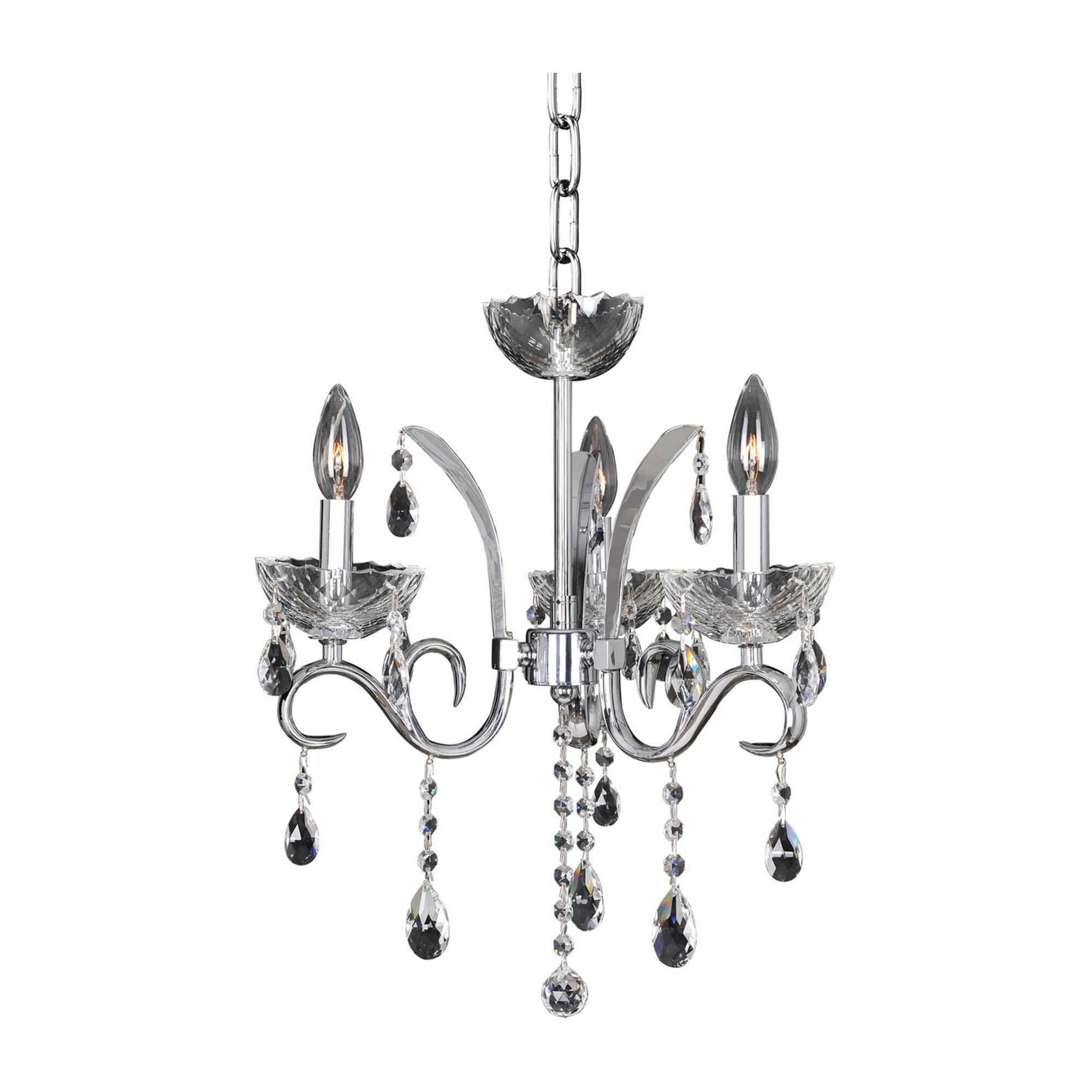 Catalani 16 Inch 3 Light Mini Chandelier by Allegri