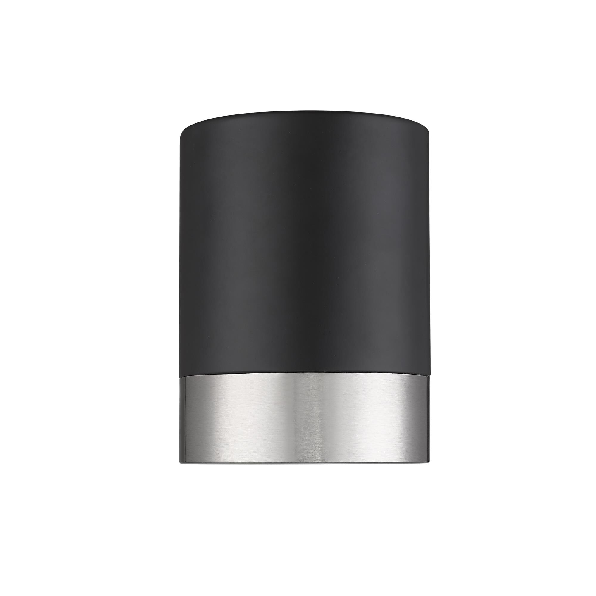 Shown in Matte Black + Brushed Nickel finish and Frosted glass and Frosted shade