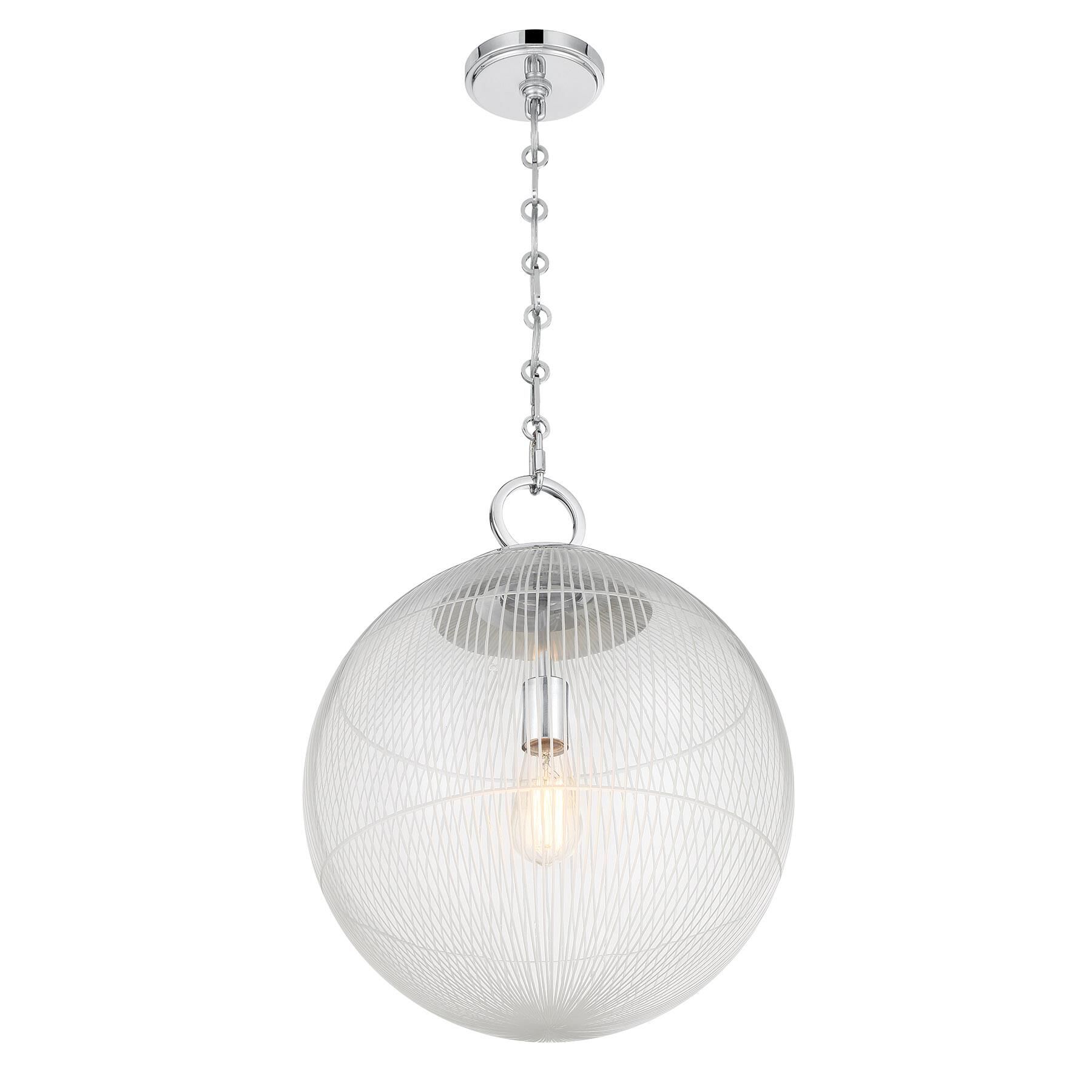 Shown in Chrome finish and Segmented shade