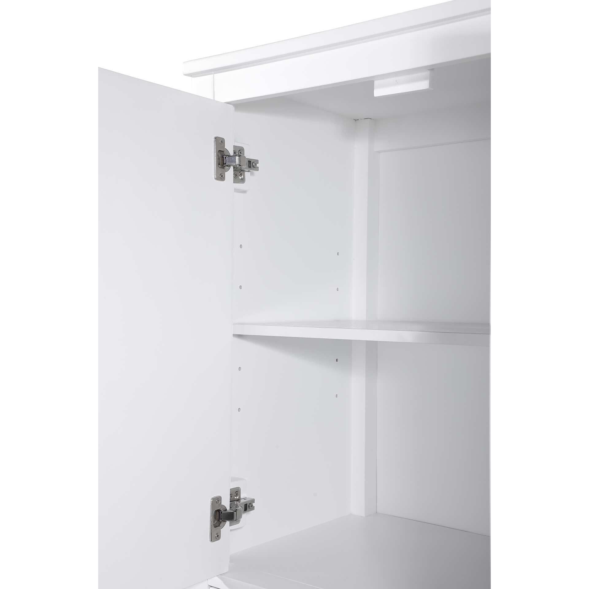 Shown in White finish