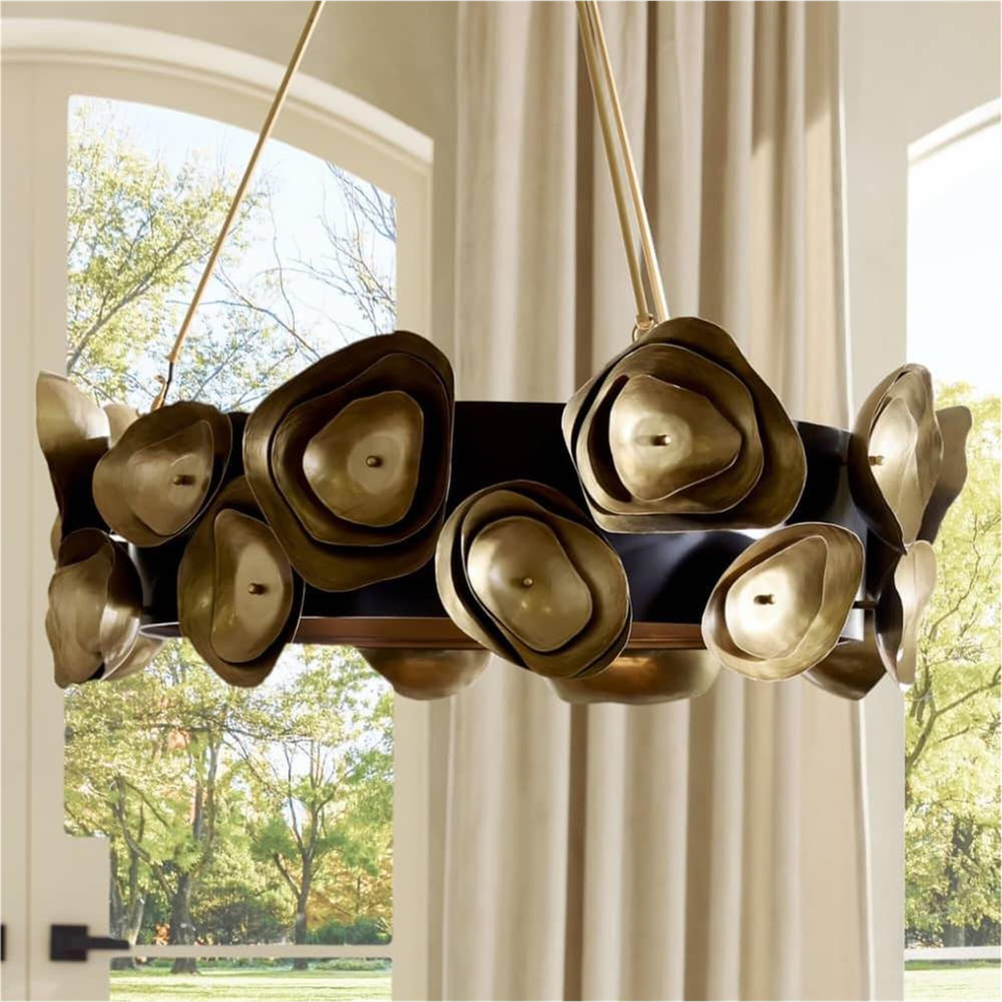Shown in Antique Brass finish