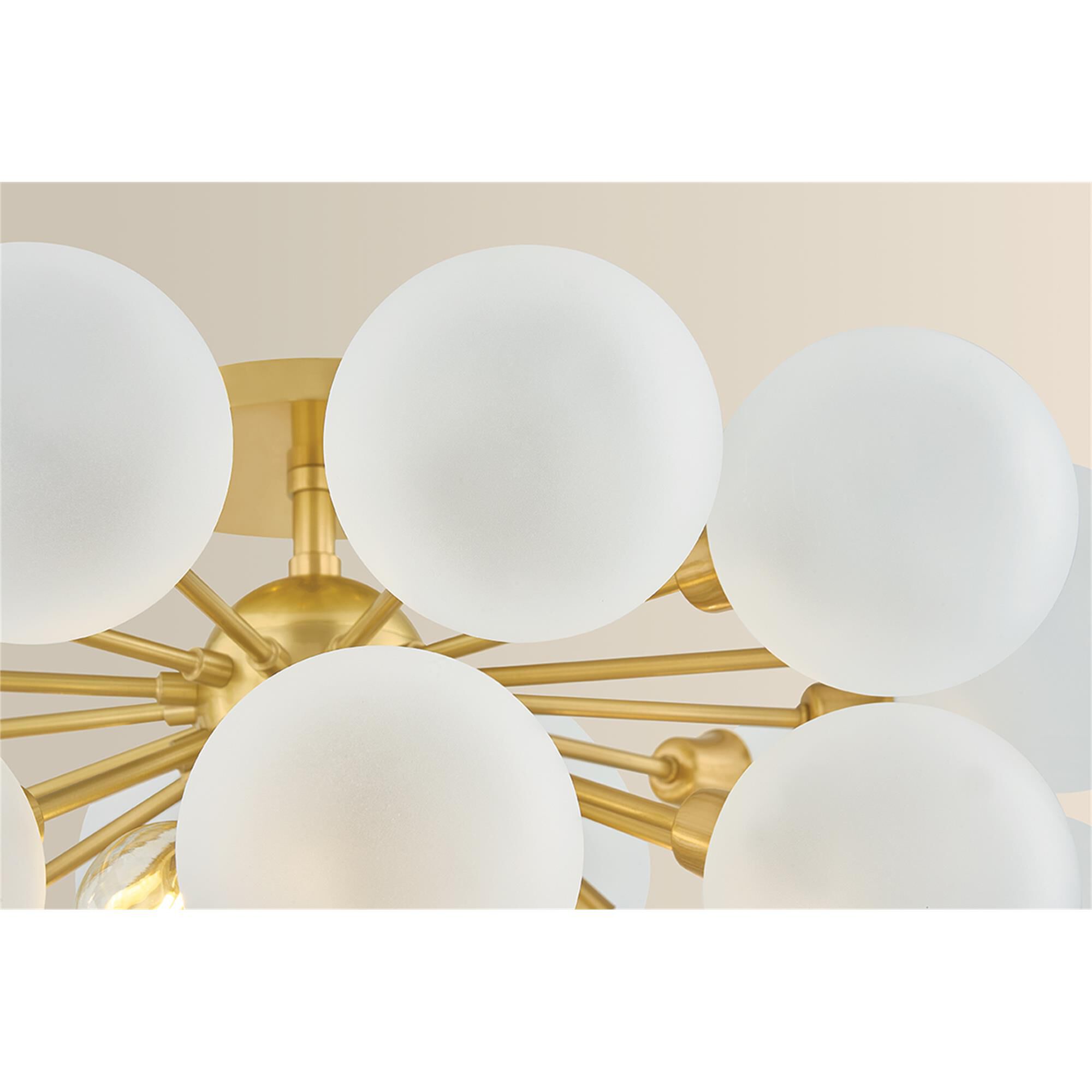 Antoneta 20 Inch 3 Light Semi Flush Mount,