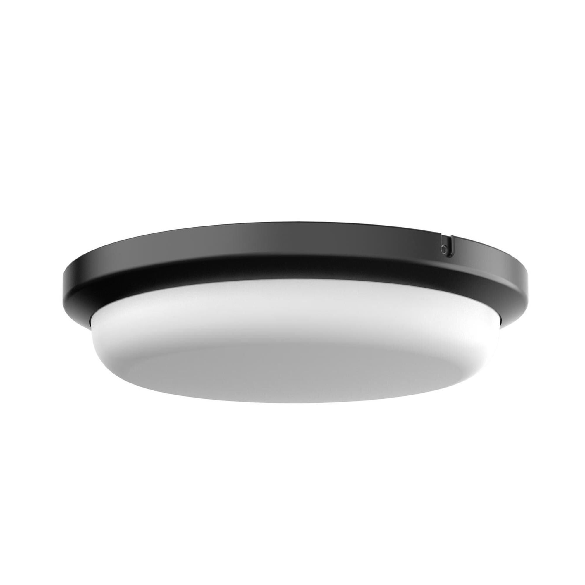 Shown in Black finish and White Polycarbonate shade