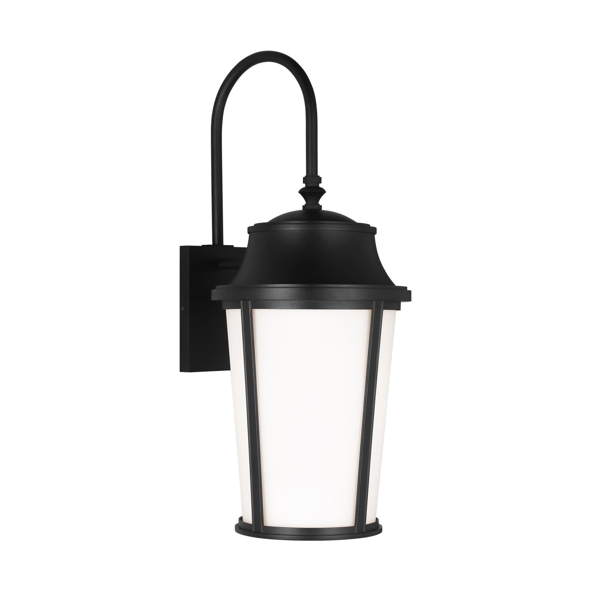 Shown in Textured Black finish and Etched White glass and Etched White Glass shade