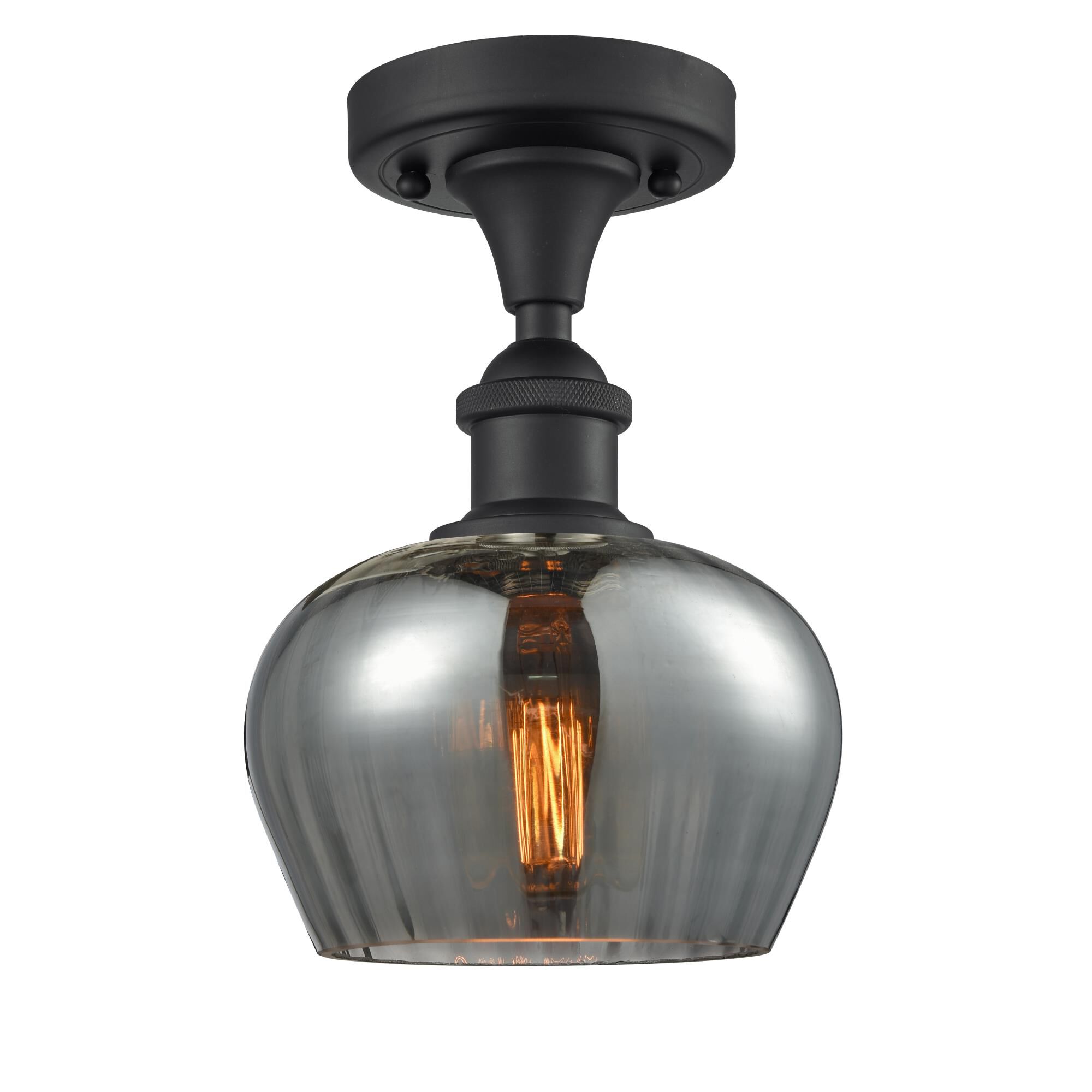 Shown in Matte Black finish and Smoked glass