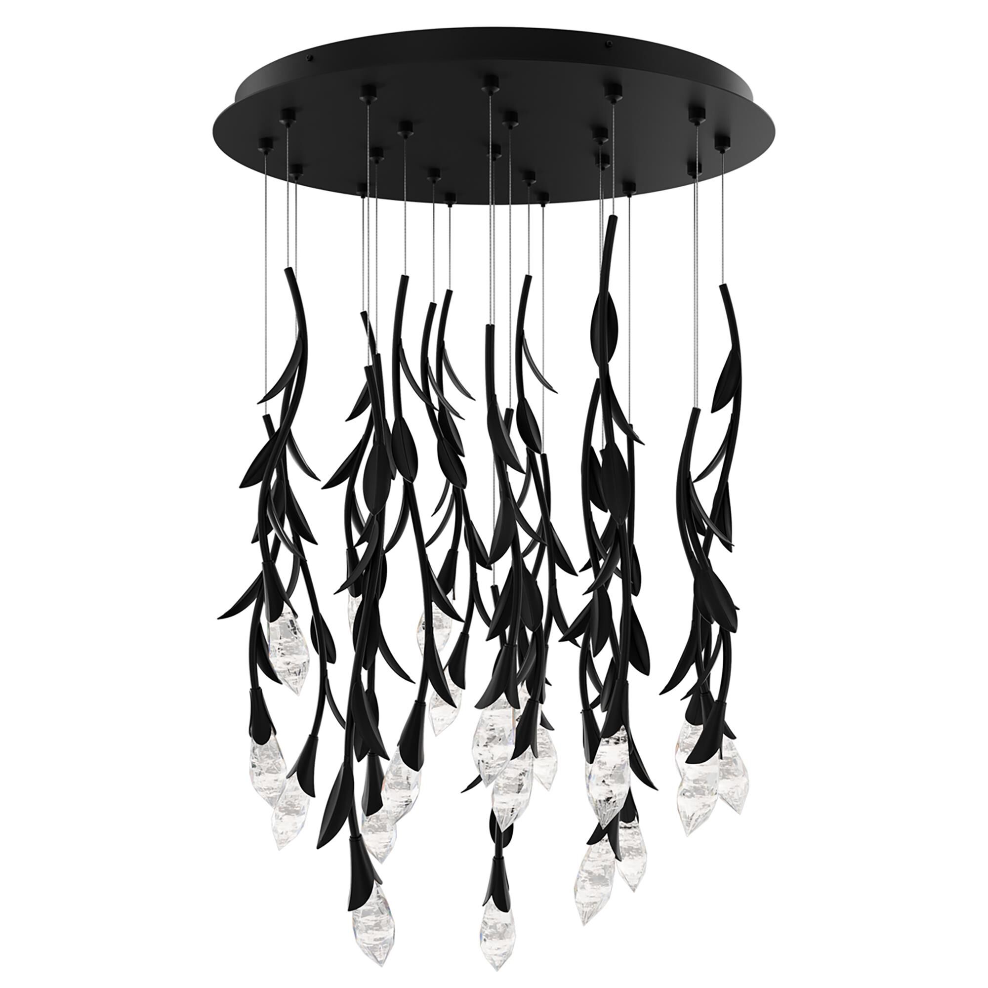 Shown in Black finish and Optic Haze crystal