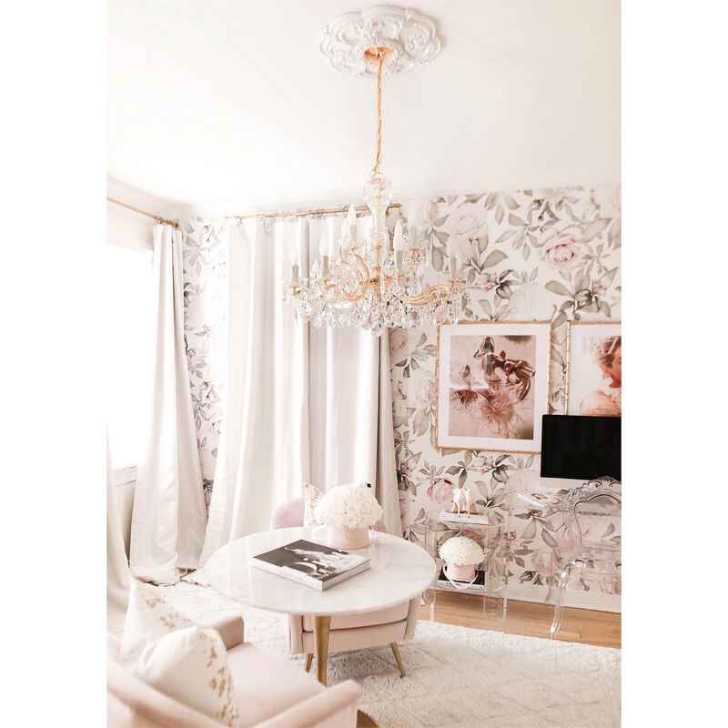 Maria Theresa 29 Inch 12 Light Chandelier by Crystorama