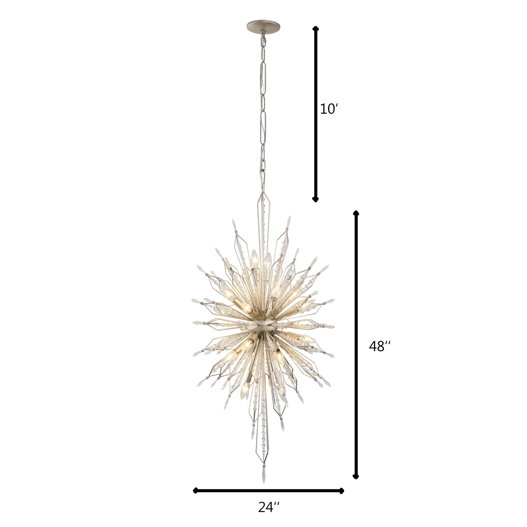 Shown in Gold Dust finish and Premium - Clear crystal