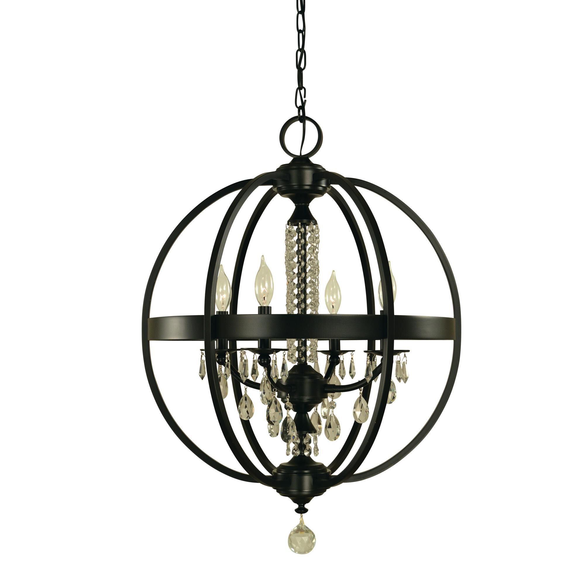 Olivia 22 Inch 4 Light Mini Chandelier by Framburg