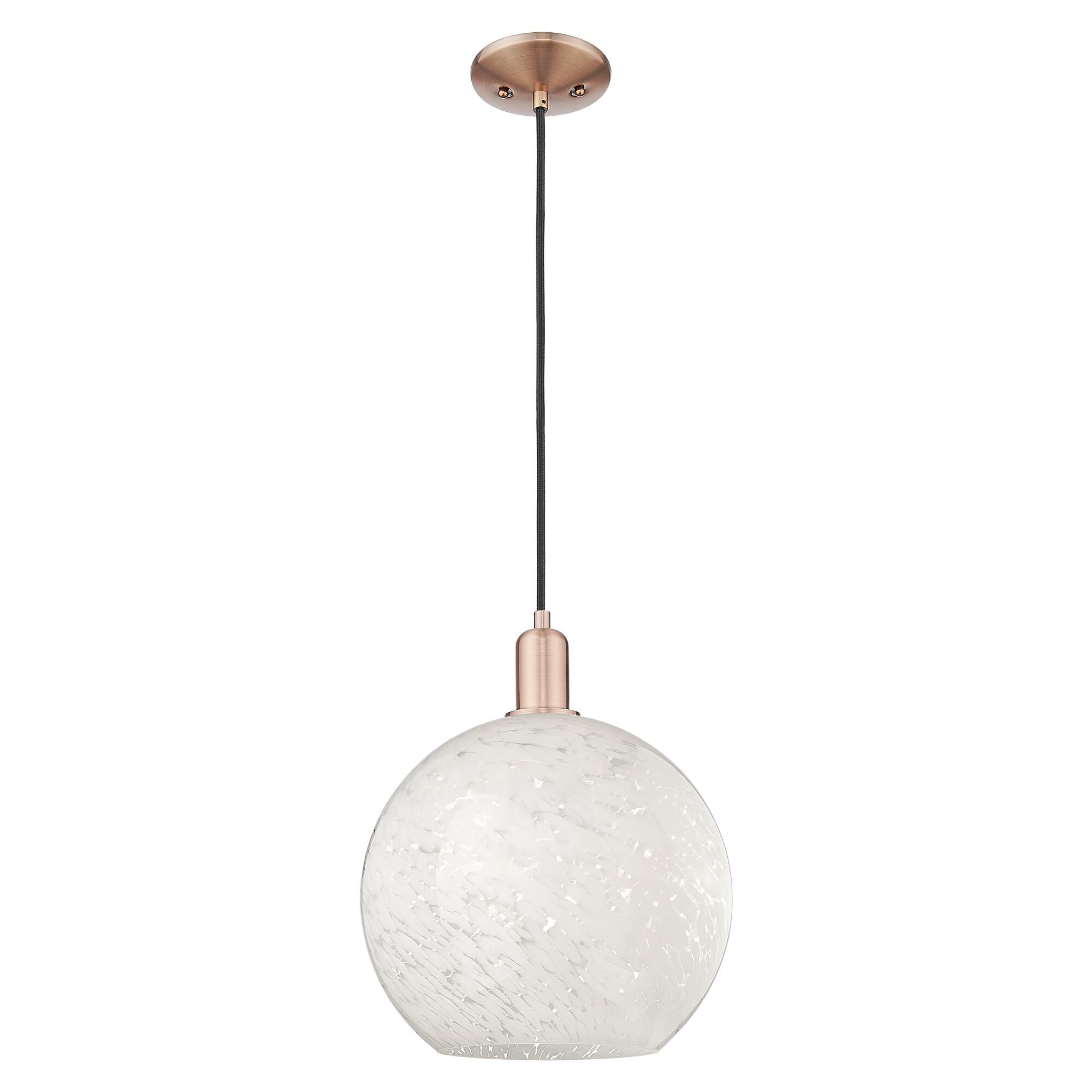 Bruno Marashlian White Mouchette Mini Pendant by Innovations Lighting