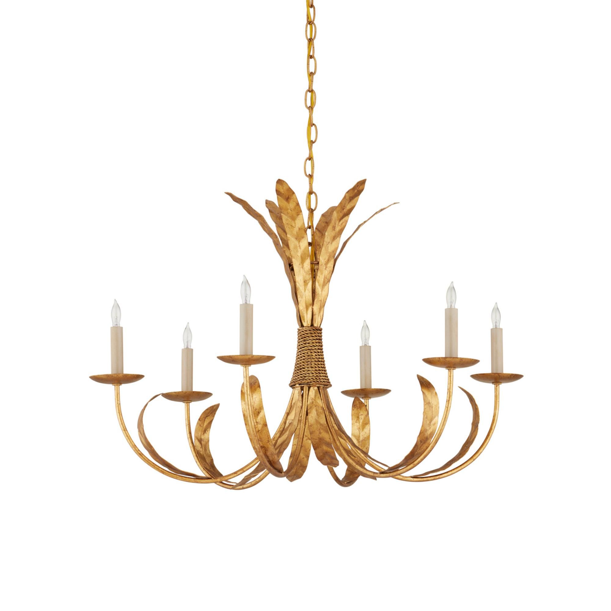 Bette 33 Inch 6 Light Chandelier,