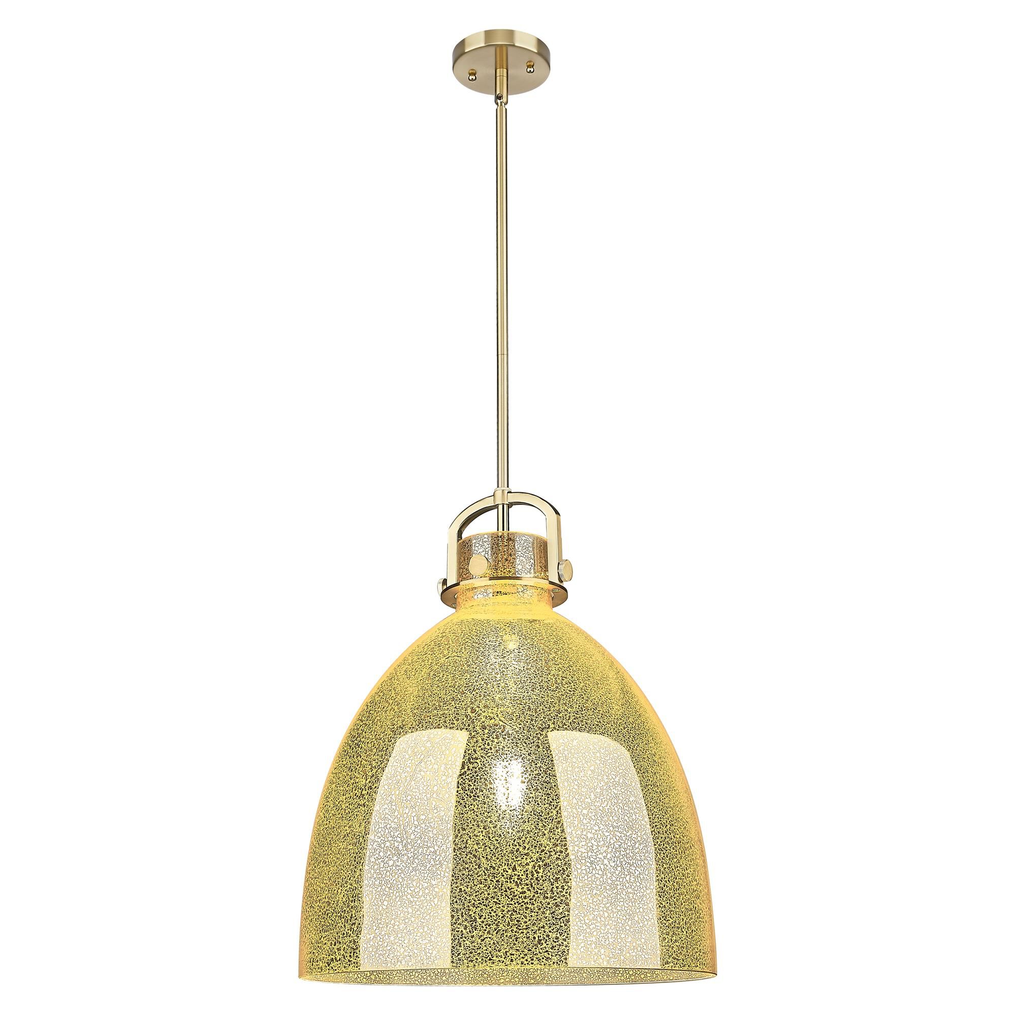Shown in Champagne Bronze finish and Mercury shade