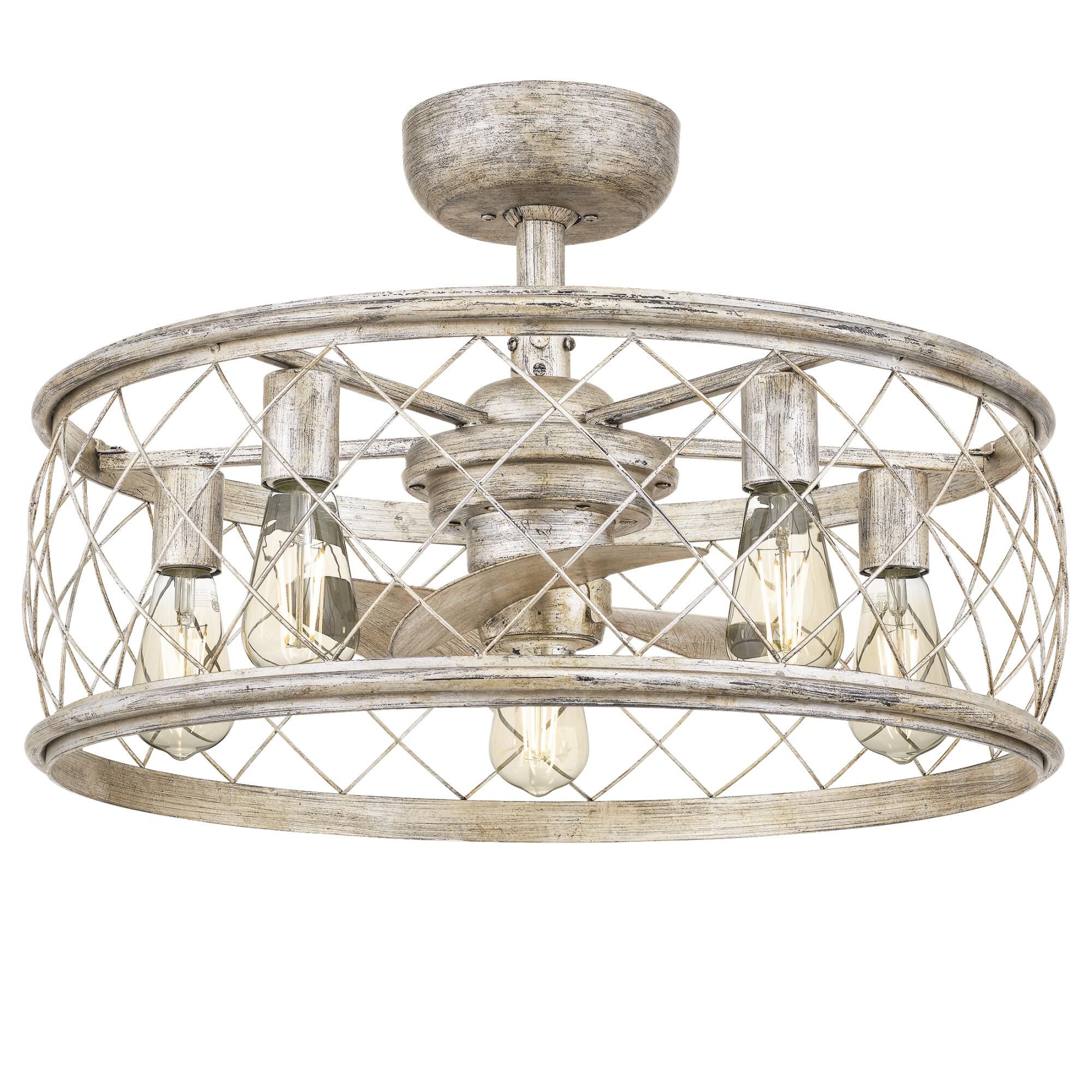 Dury 22 Inch Chandelier Ceiling Fan by Quoizel