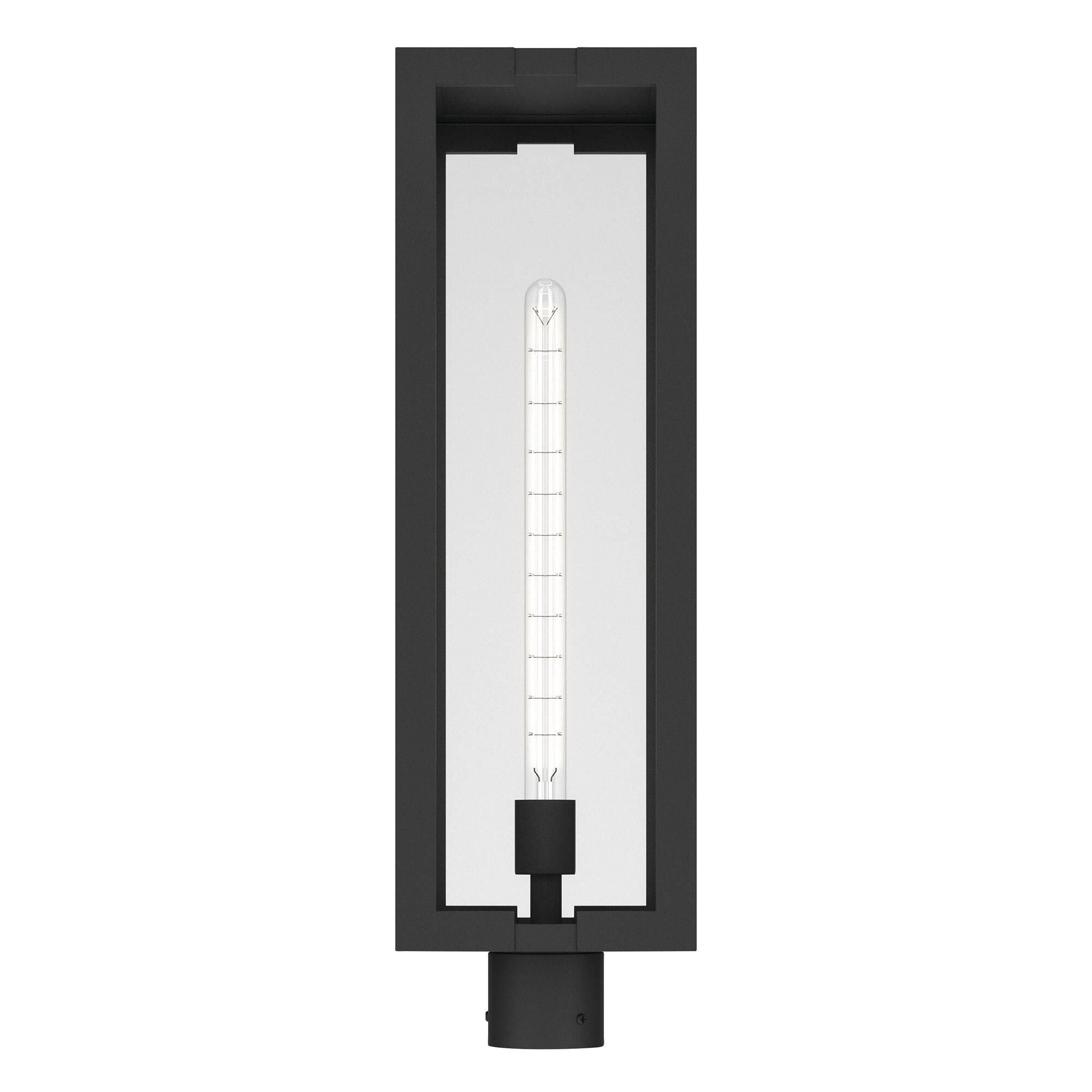 Shown in Textured Black finish and Clear glass