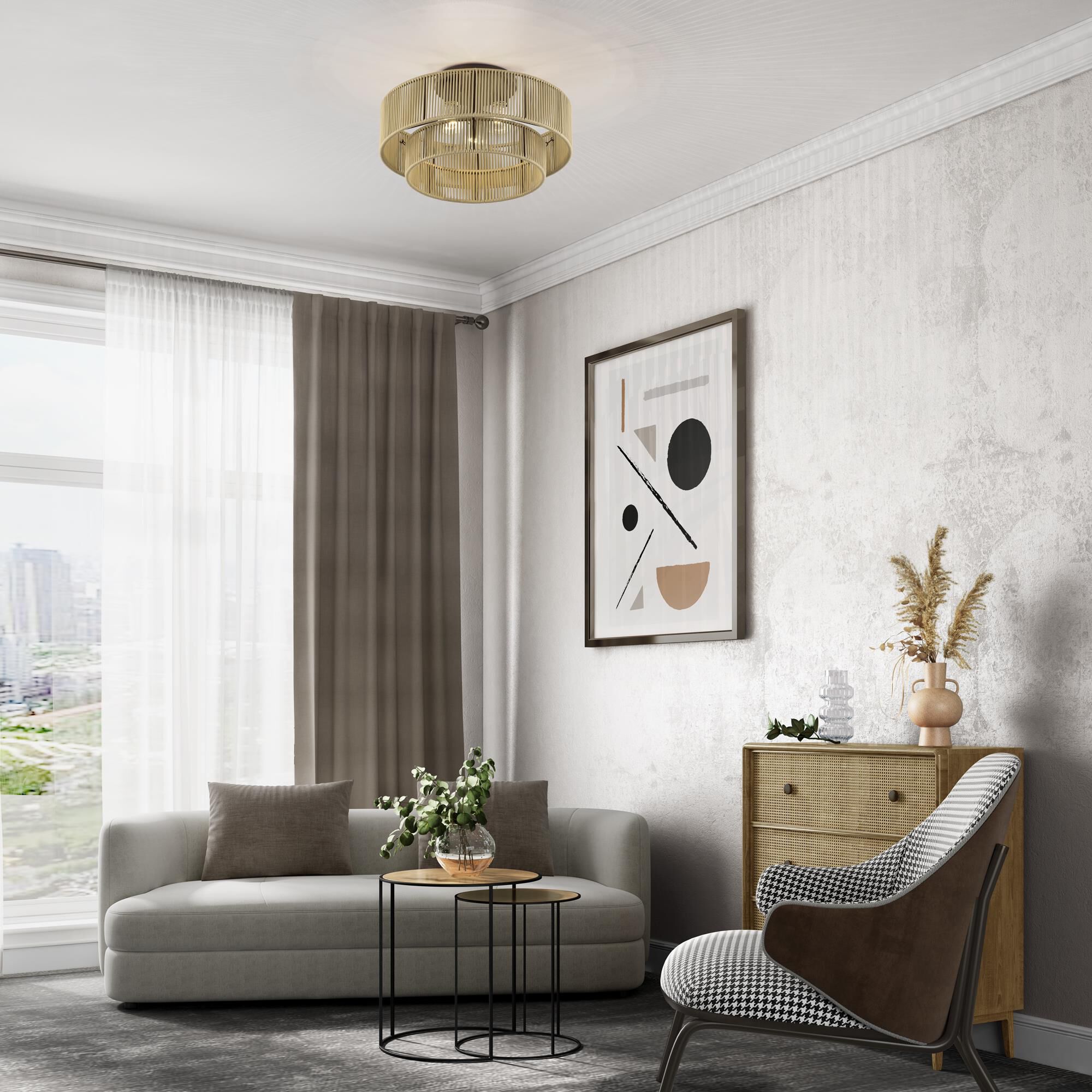 Acordia 18 Inch Semi Flush Mount by Livex Lighting