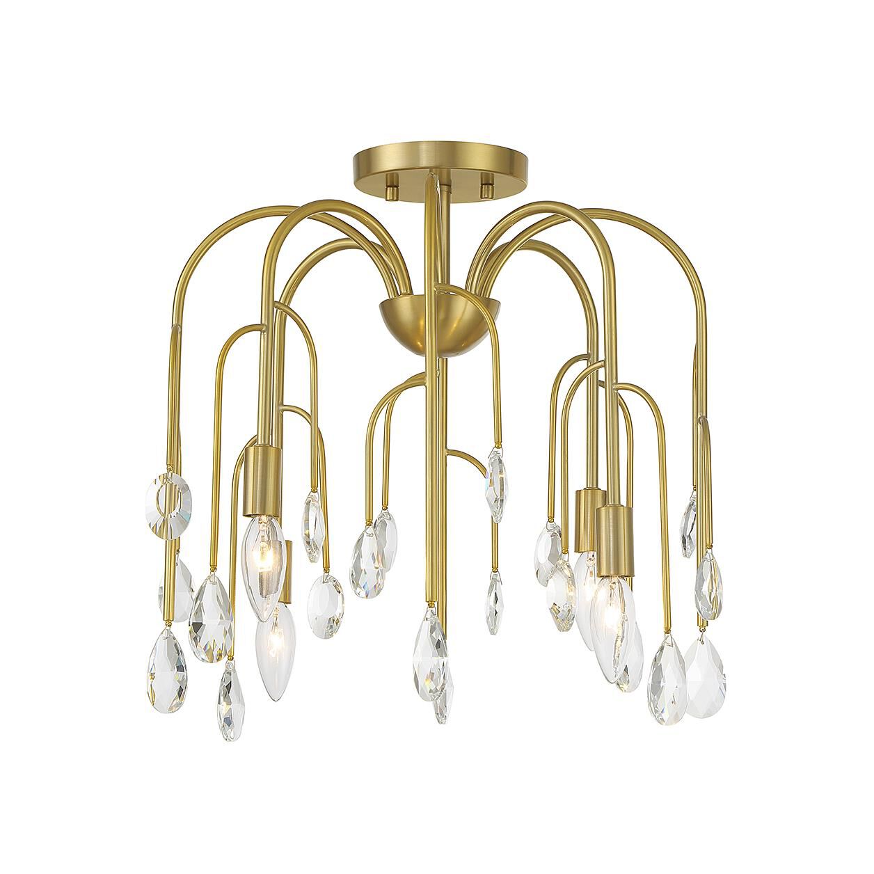 Anholt 16 Inch 4 Light Semi Flush Mount by Savoy House