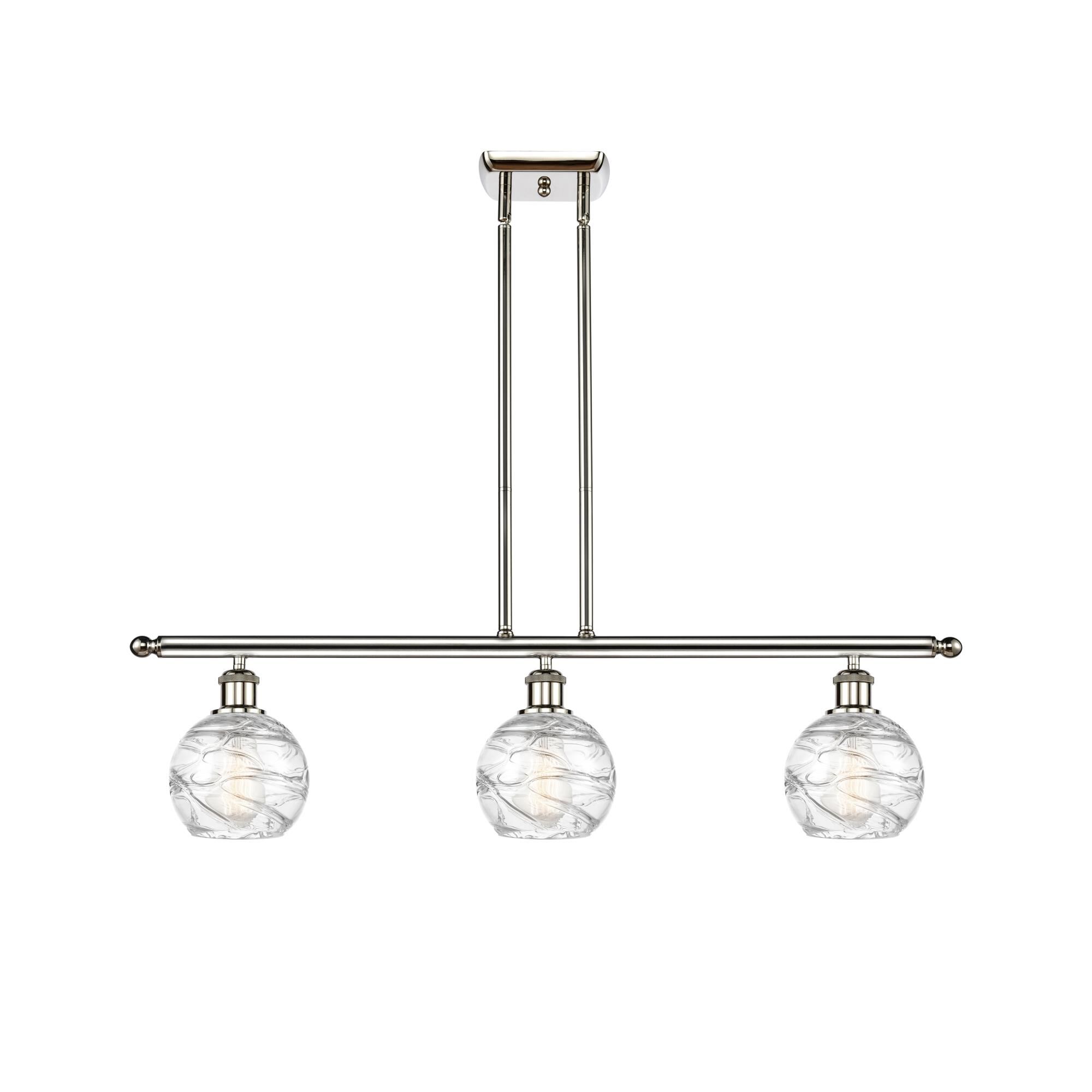 Bruno Marashlian Athens Deco Swirl 36 Inch Linear Suspension Light by Innovations Lighting