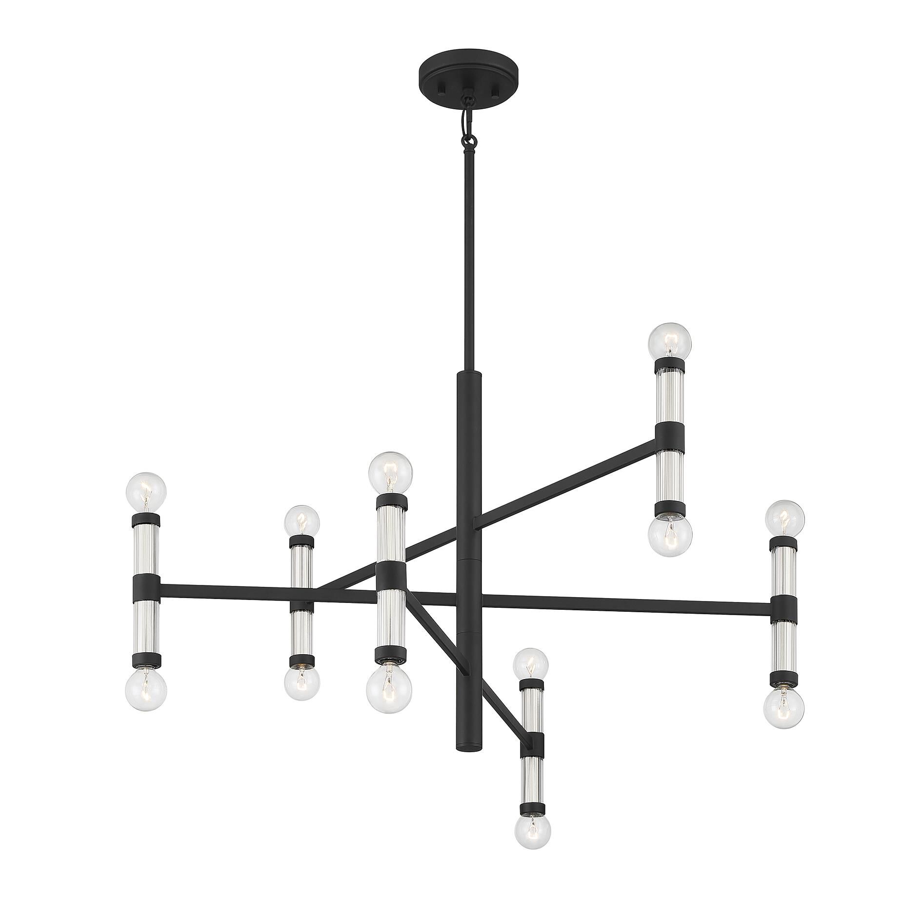 Lighting One Kingsburg 32 Inch 12 Light Chandelier by Savoy House