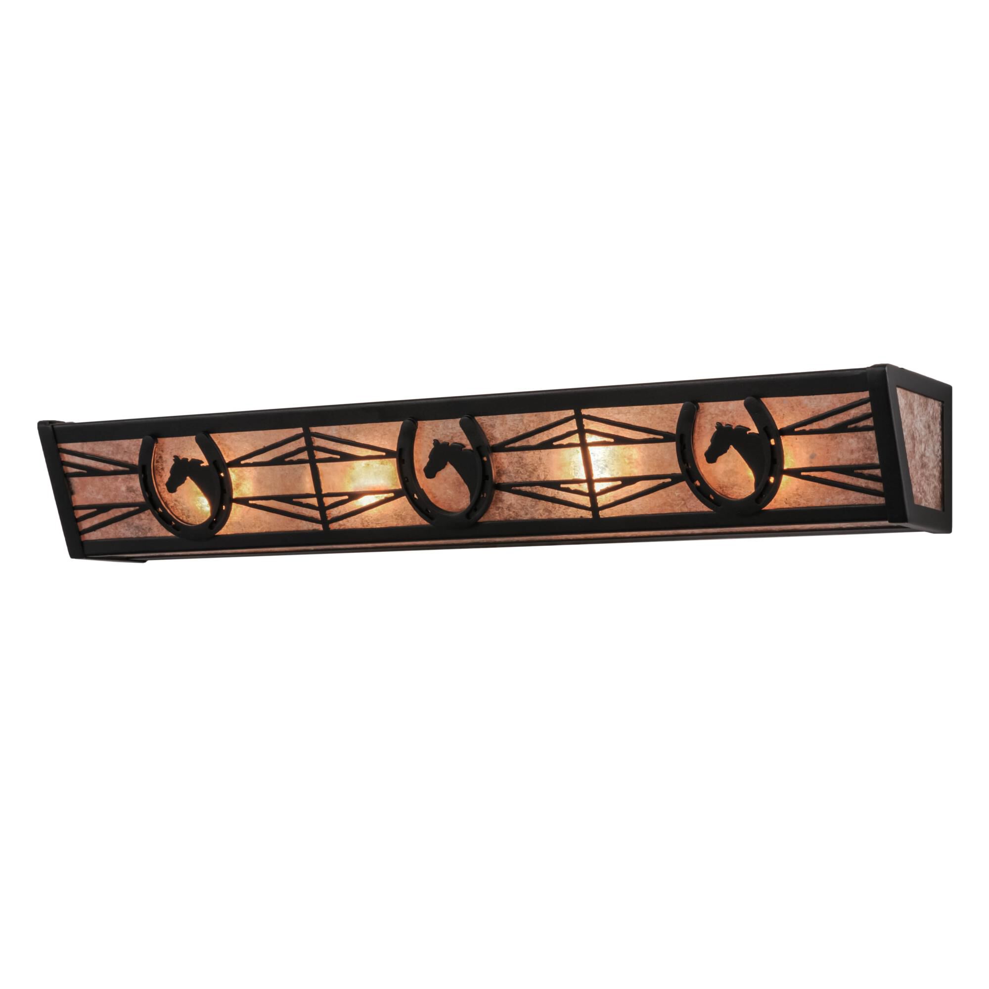 Horseshoe 30 Inch 4 Light Bath Vanity Light by Meyda Lighting