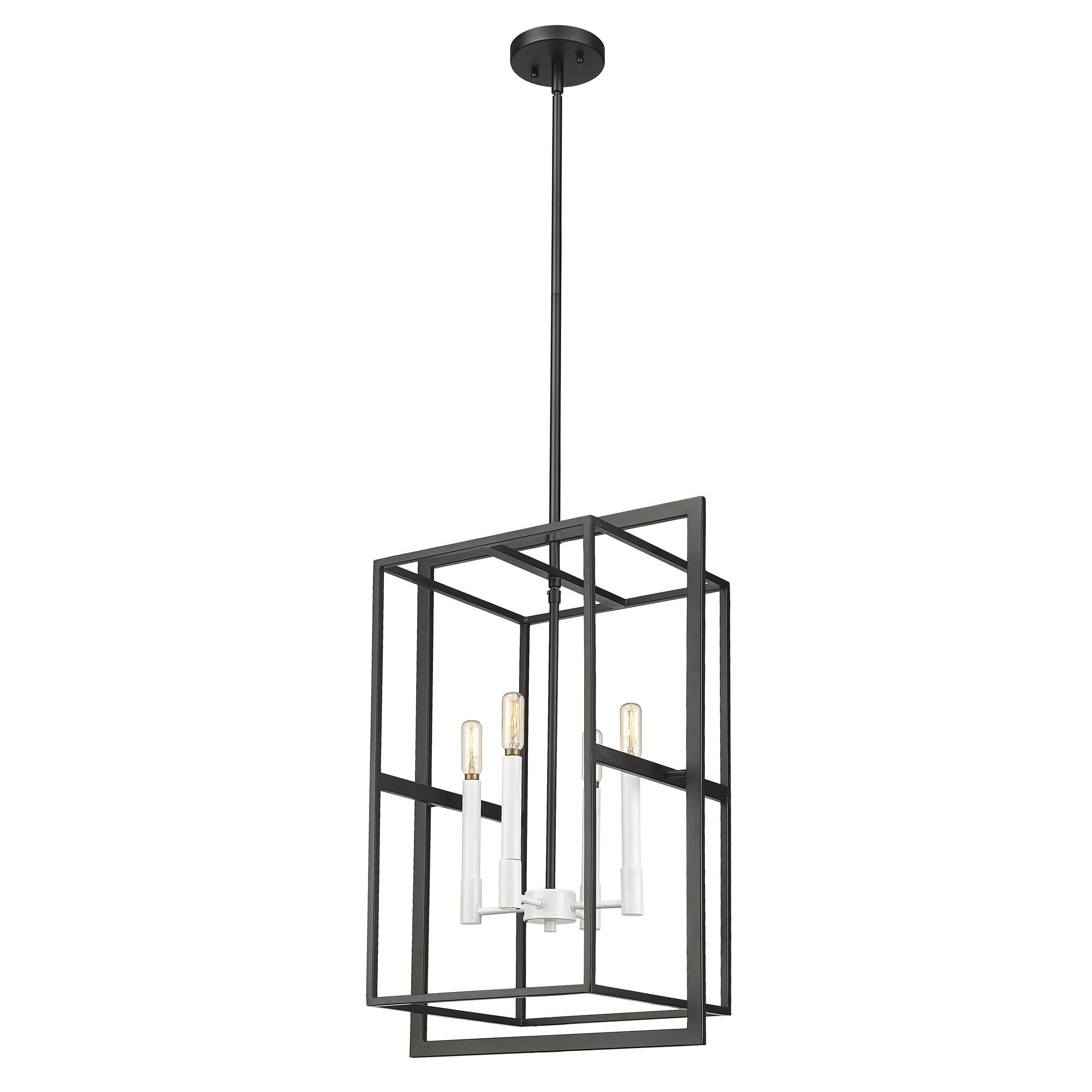 Shown in Black With White Candle Sleeves finish