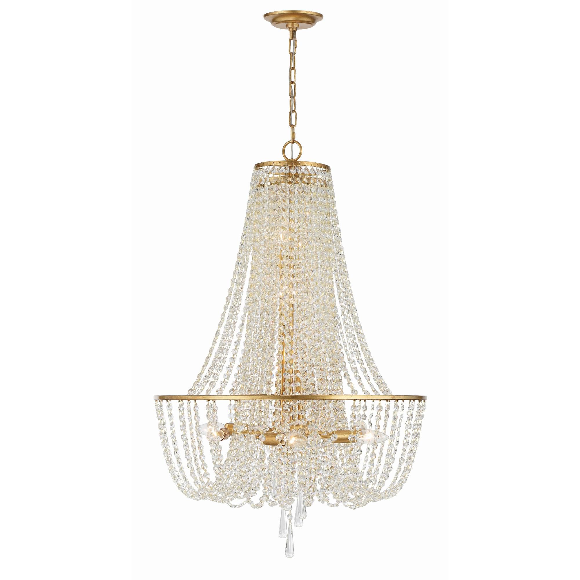 Arcadia 24 Inch 9 Light Chandelier by Crystorama
