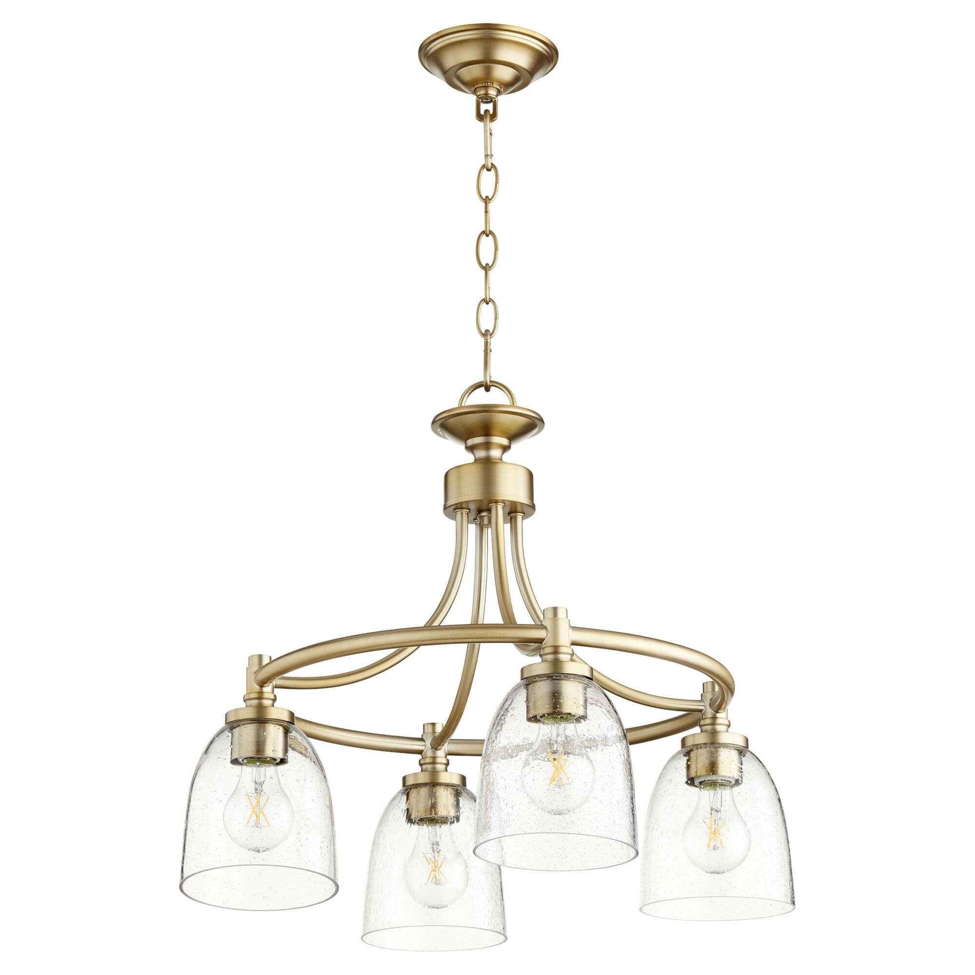 Rossington 21 Inch 4 Light Mini Chandelier by Quorum International