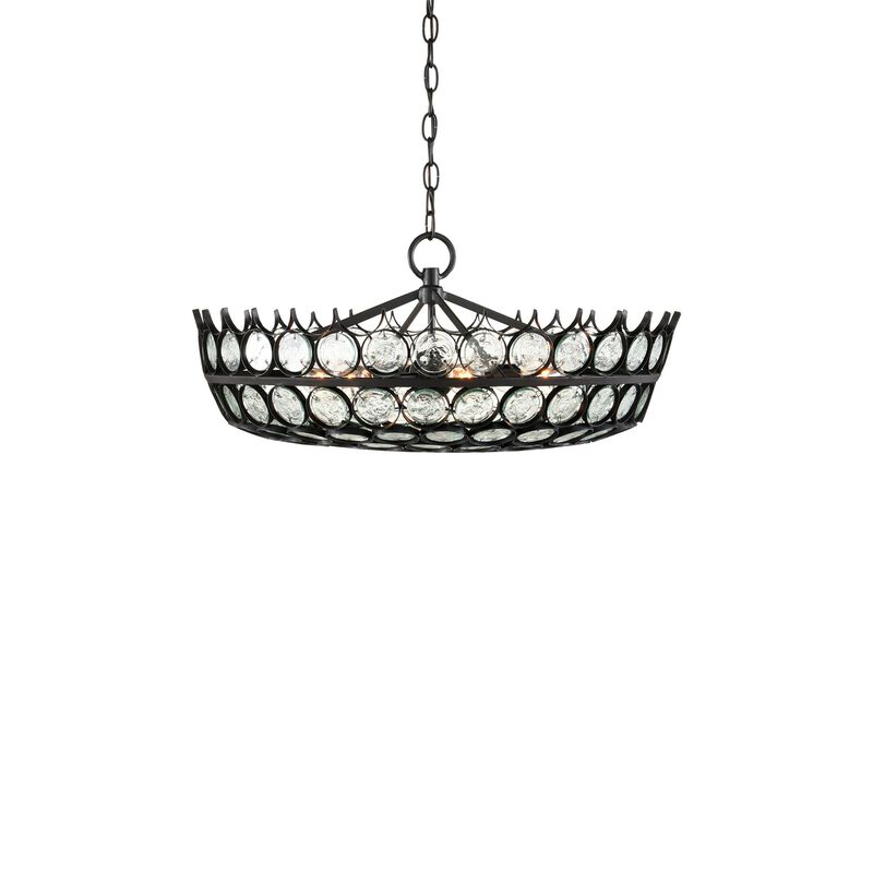 Bunny Williams Augustus 25 Inch 6 Light Chandelier by Currey and Company