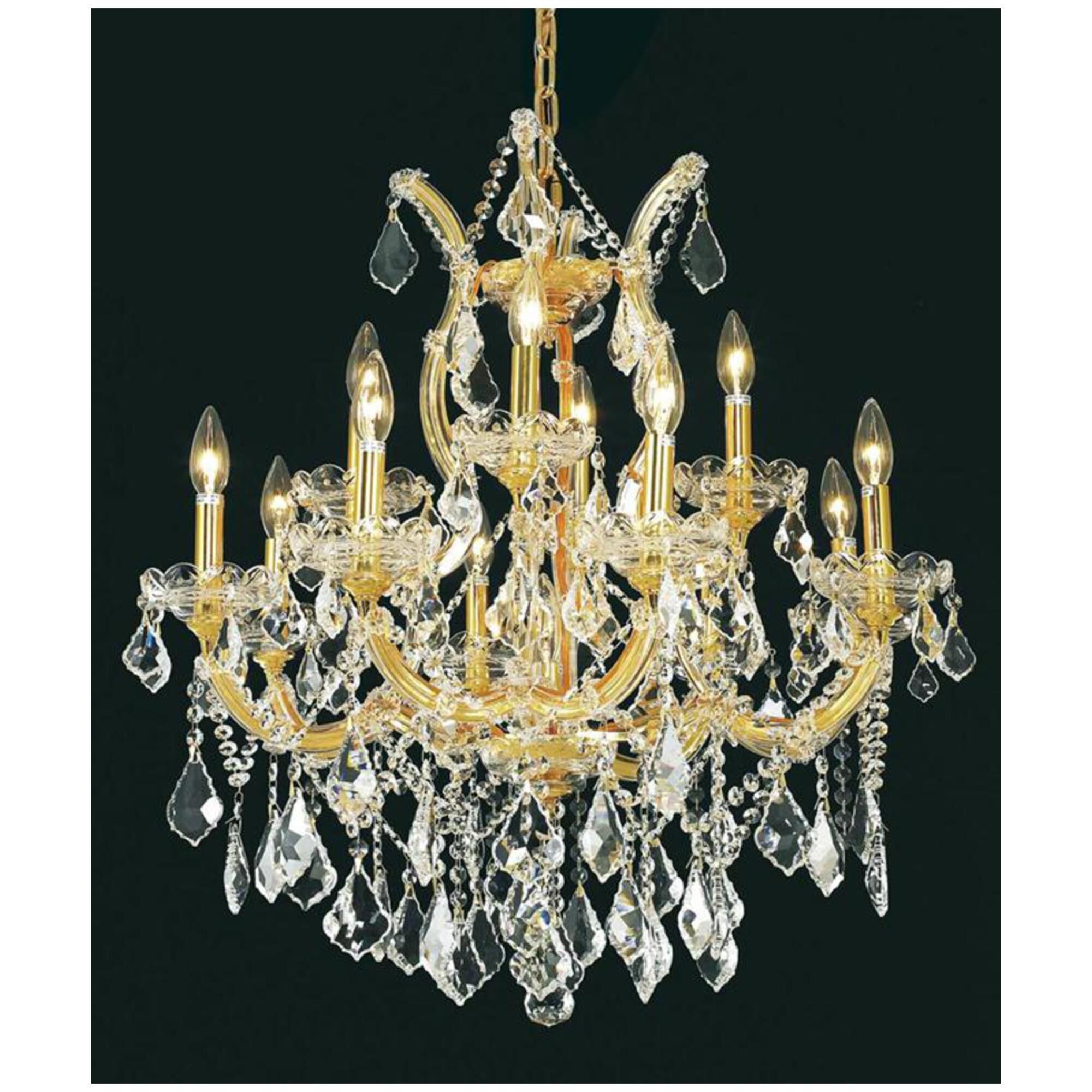 Maria Theresa 27 Inch 13 Light Chandelier by Elegant Lighting